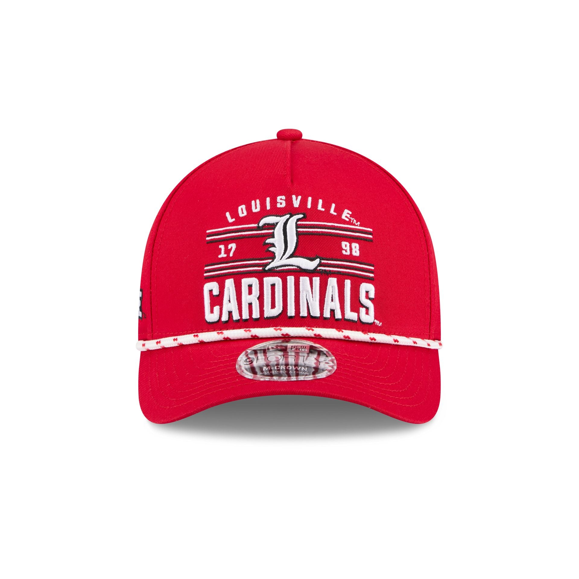 Alternative view of Louisville Cardinals March Madness 9Forty M-Crown A-Frame Snapback Hat
