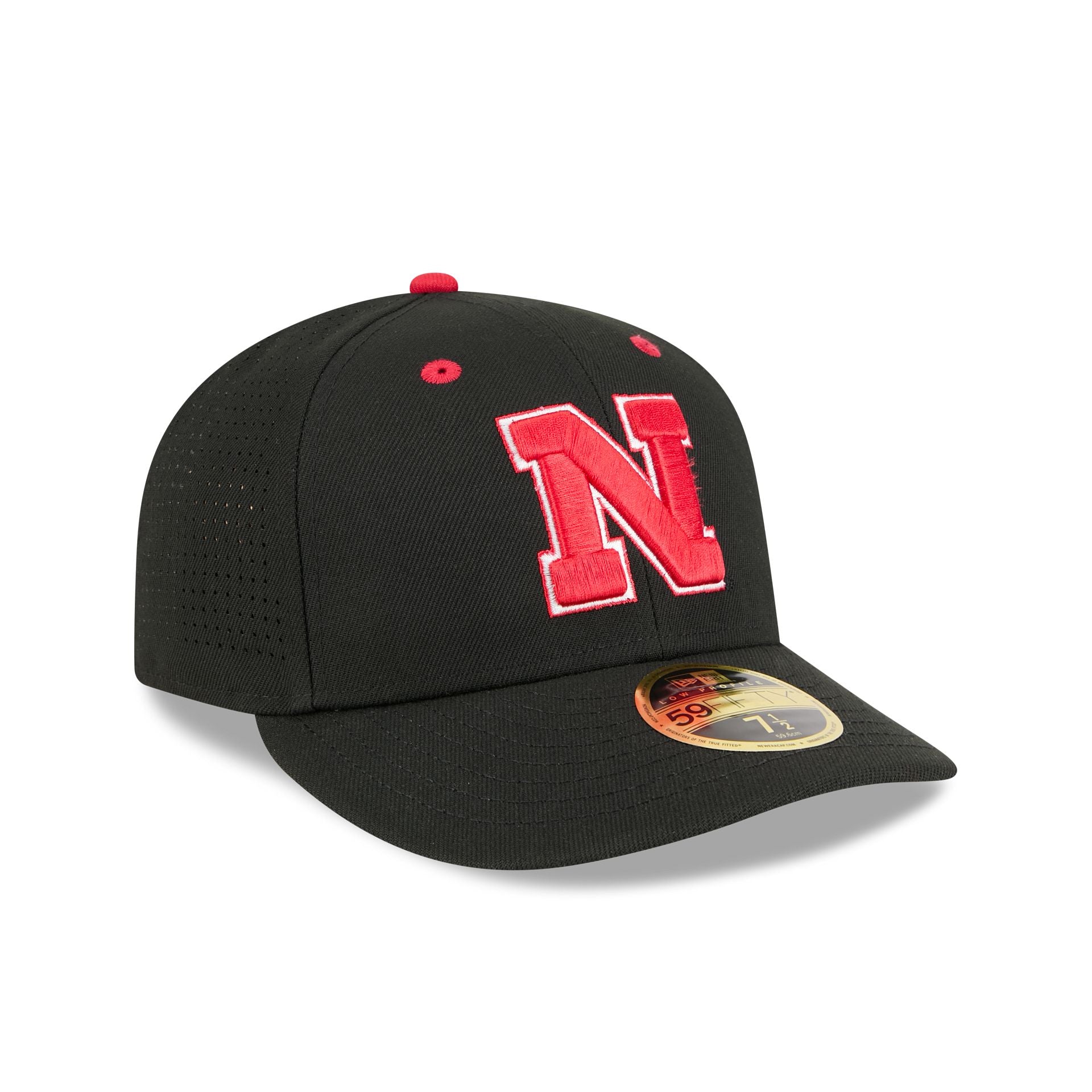 New Era X Adidas Nebraska Cornhuskers Black Low Profile 59Fifty Fitted Hat - Image 3
