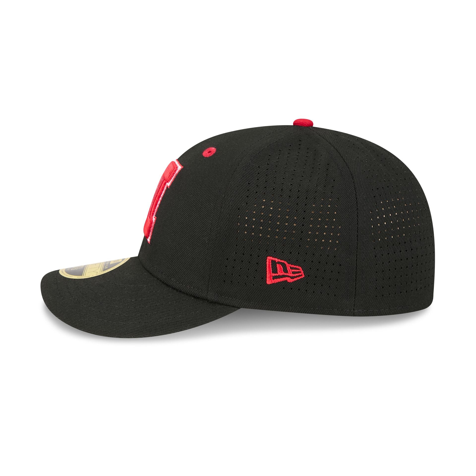 New Era X Adidas Nebraska Cornhuskers Black Low Profile 59Fifty Fitted Hat - Image 4