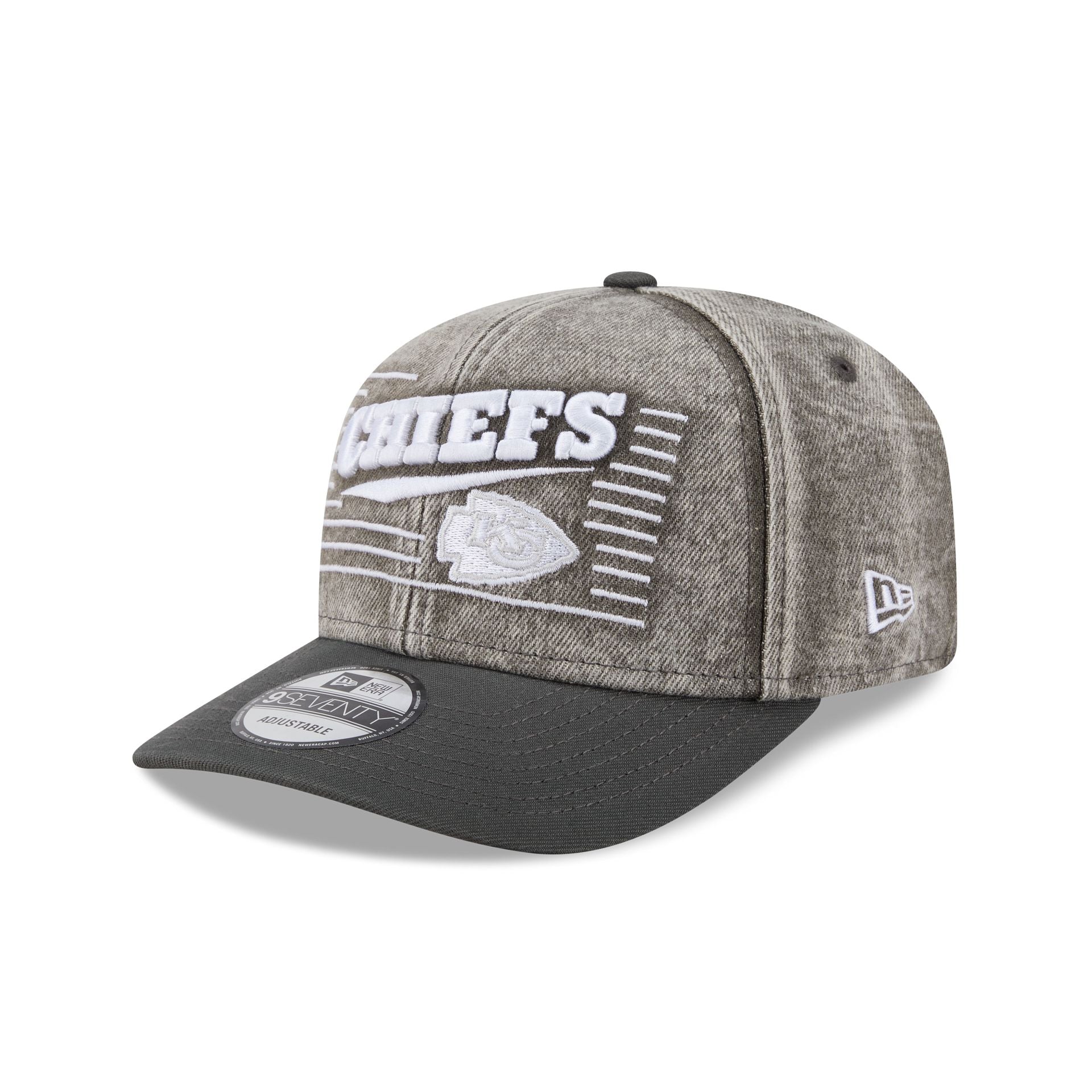 Kansas City Chiefs Washed Denim 9Seventy Adjustable Hat