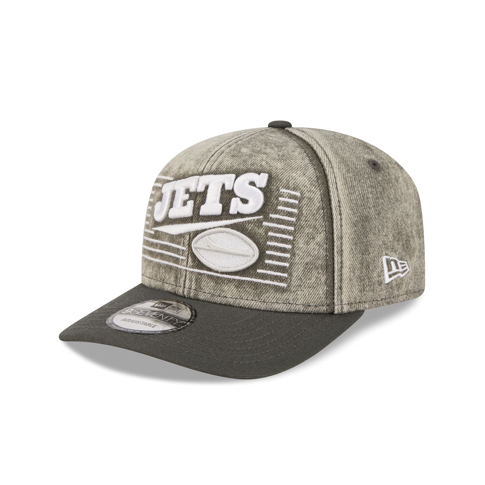 New York Jets Washed Denim 9Seventy Adjustable Hat