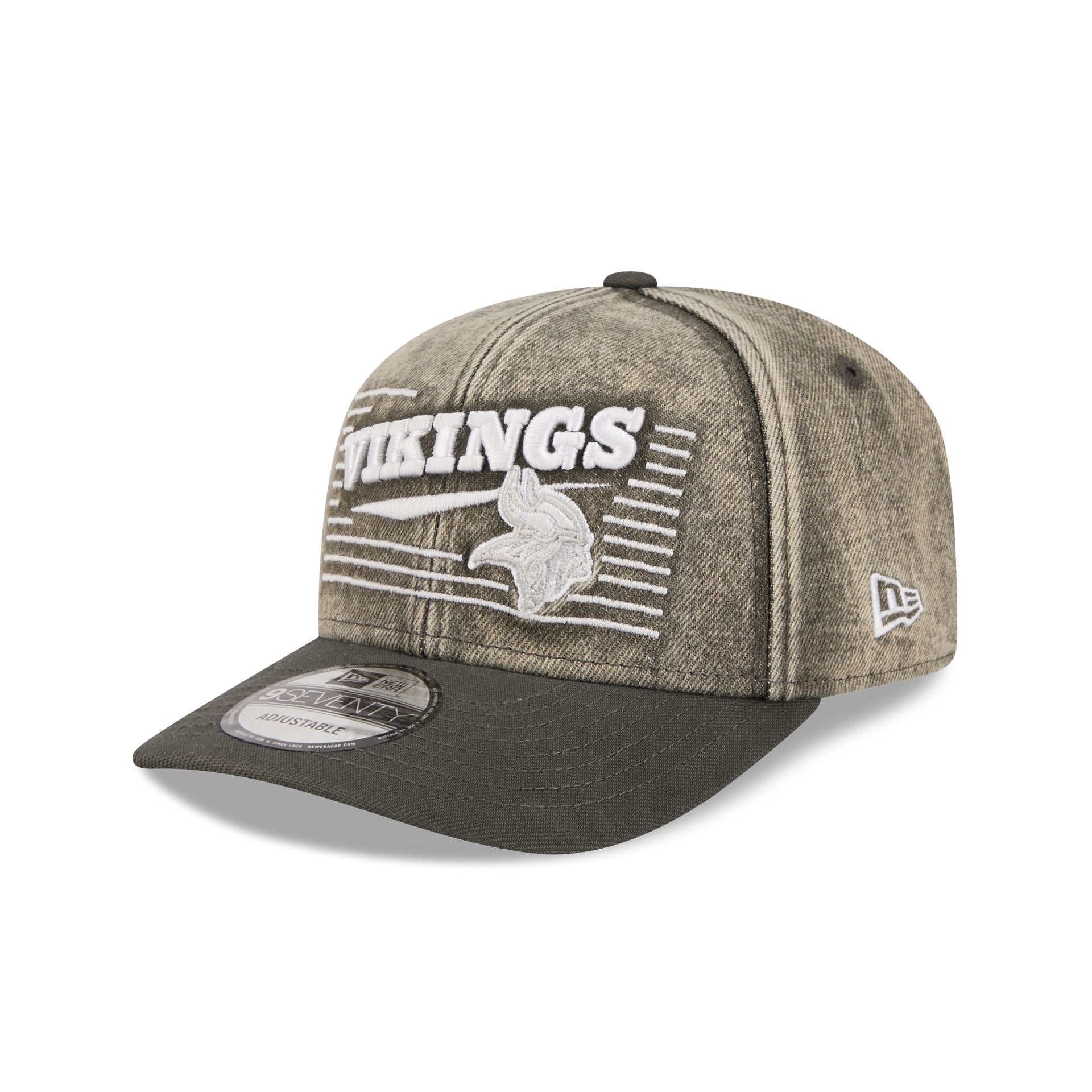 Minnesota Vikings Washed Denim 9Seventy Adjustable Hat