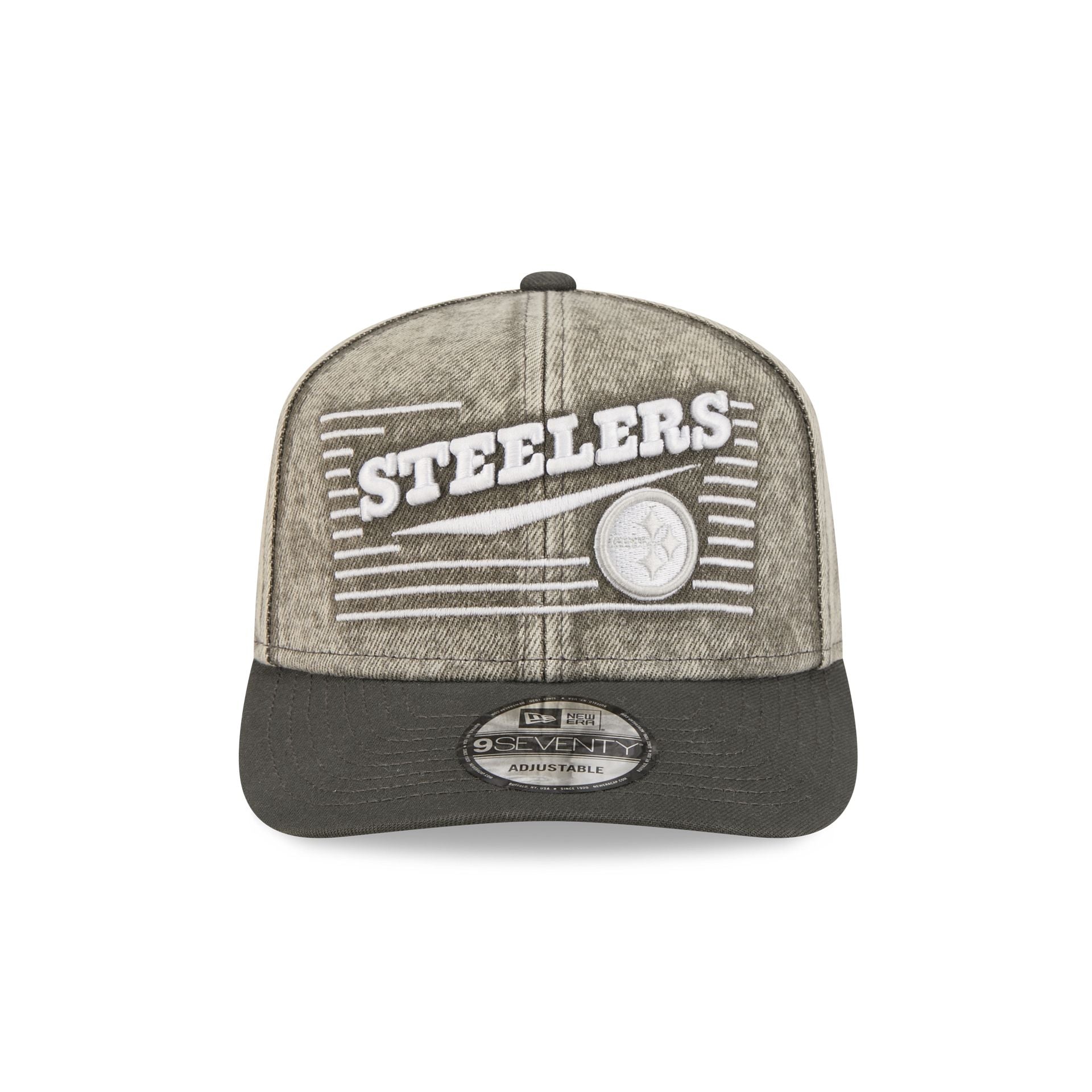 Alternative view of Pittsburgh Steelers Washed Denim 9Seventy Adjustable Hat
