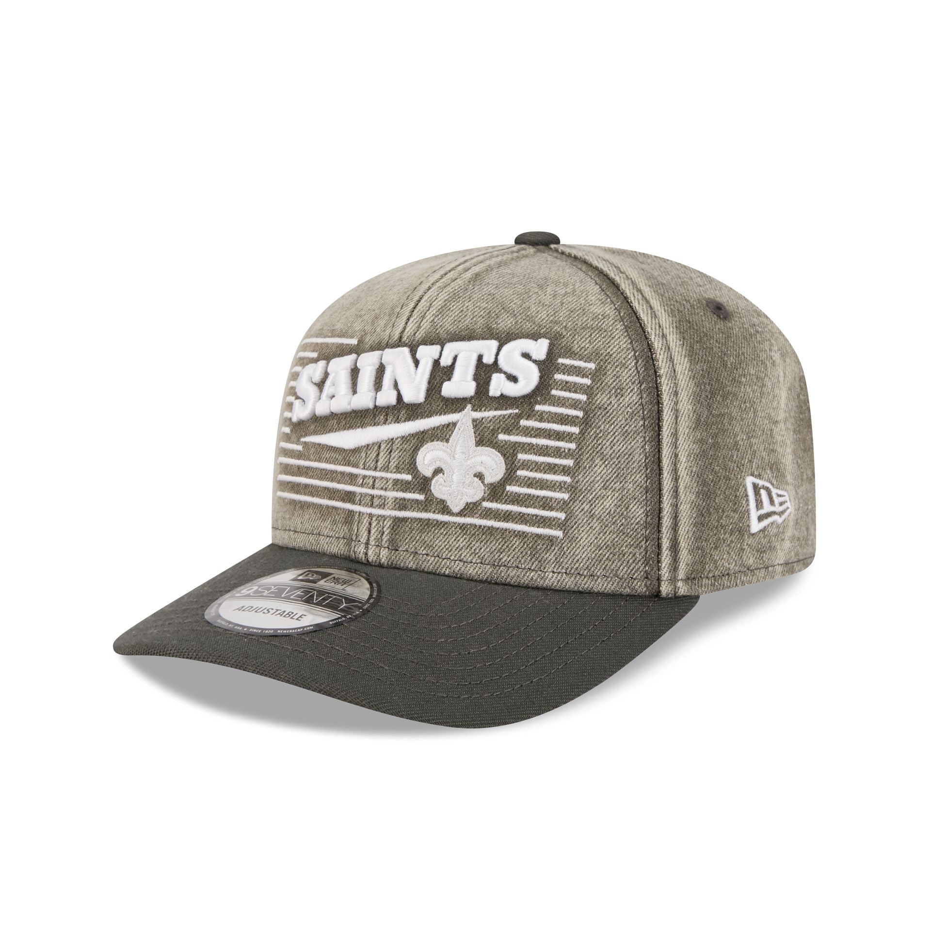 New Orleans Saints Washed Denim 9Seventy Adjustable Hat