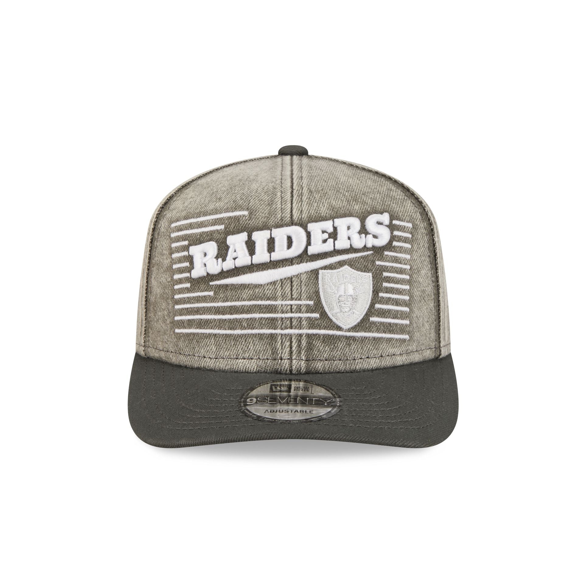 Alternative view of Las Vegas Raiders Washed Denim 9Seventy Adjustable Hat