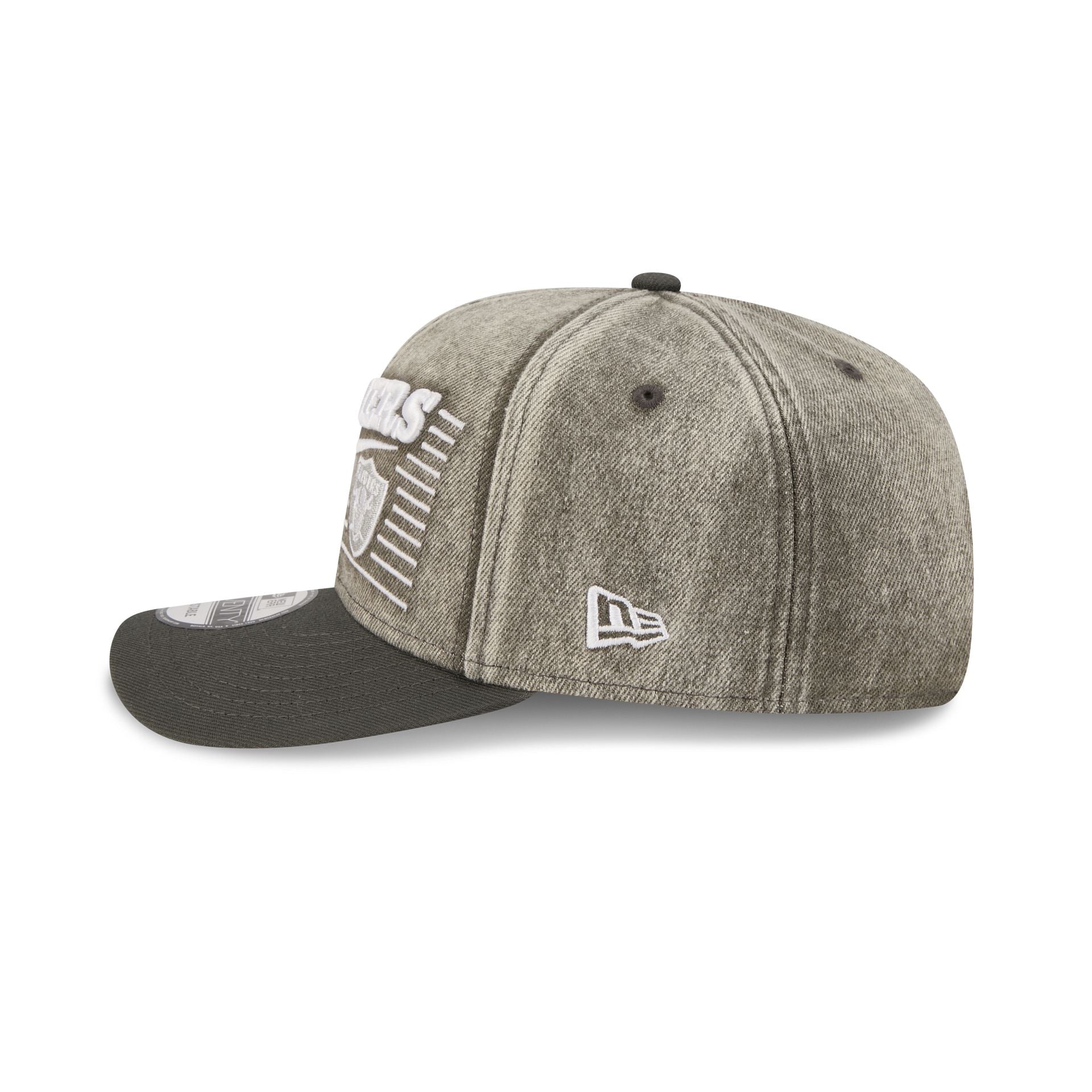 Las Vegas Raiders Washed Denim 9Seventy Adjustable Hat - Image 4