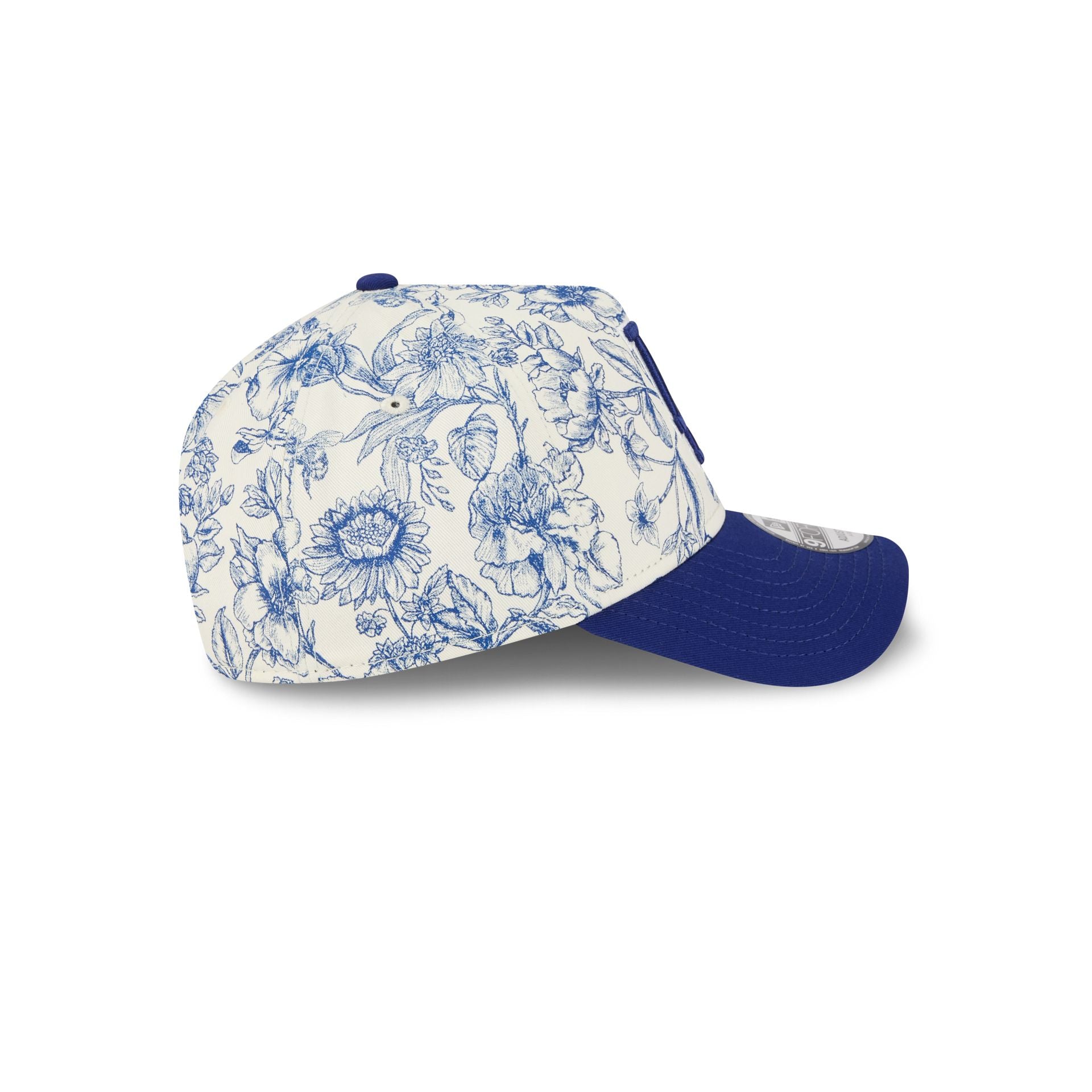 Los Angeles Dodgers Spring Floral Blue 9Forty A-Frame Snapback Hat - Image 5