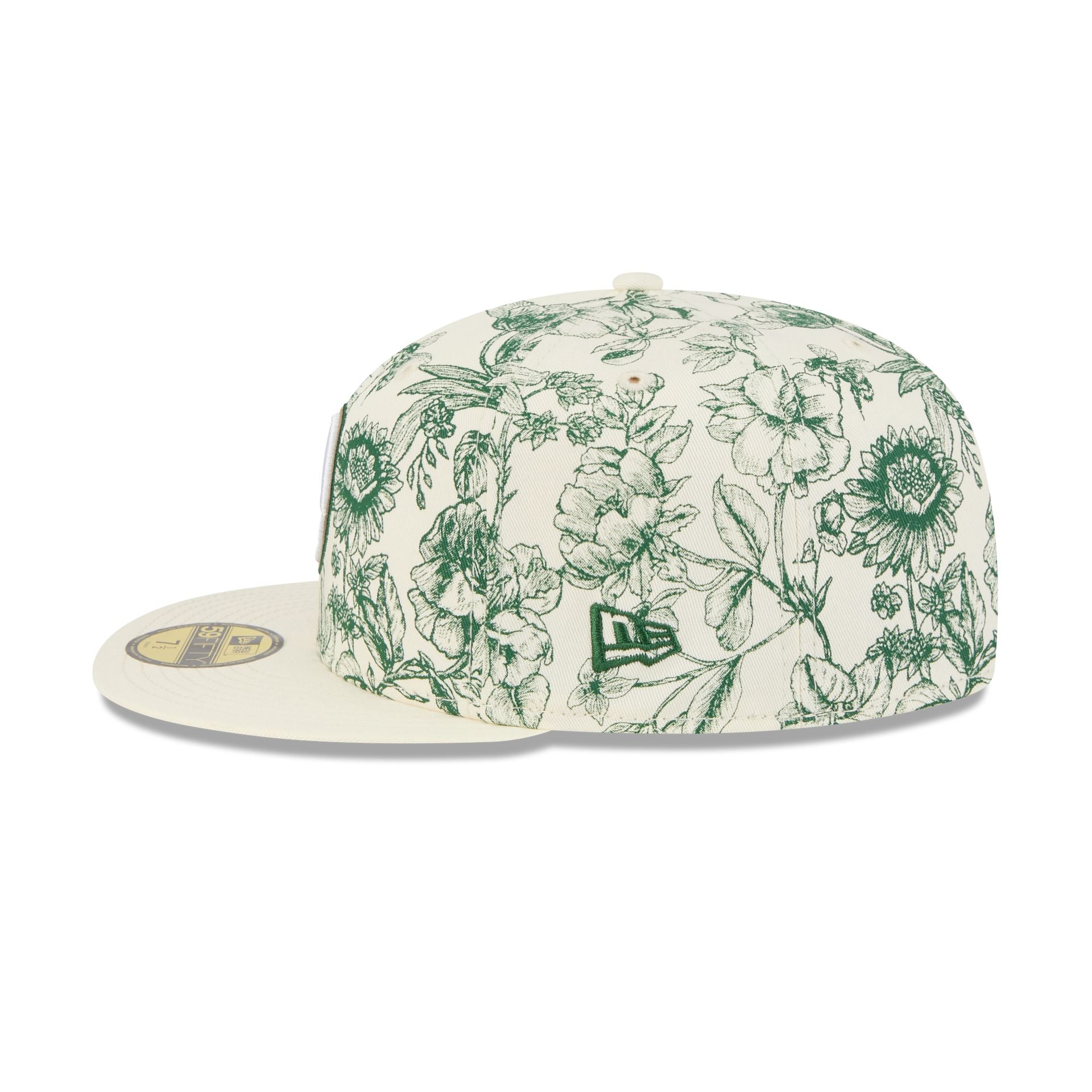 Milwaukee Brewers Spring Floral 59Fifty Fitted Hat - Image 5