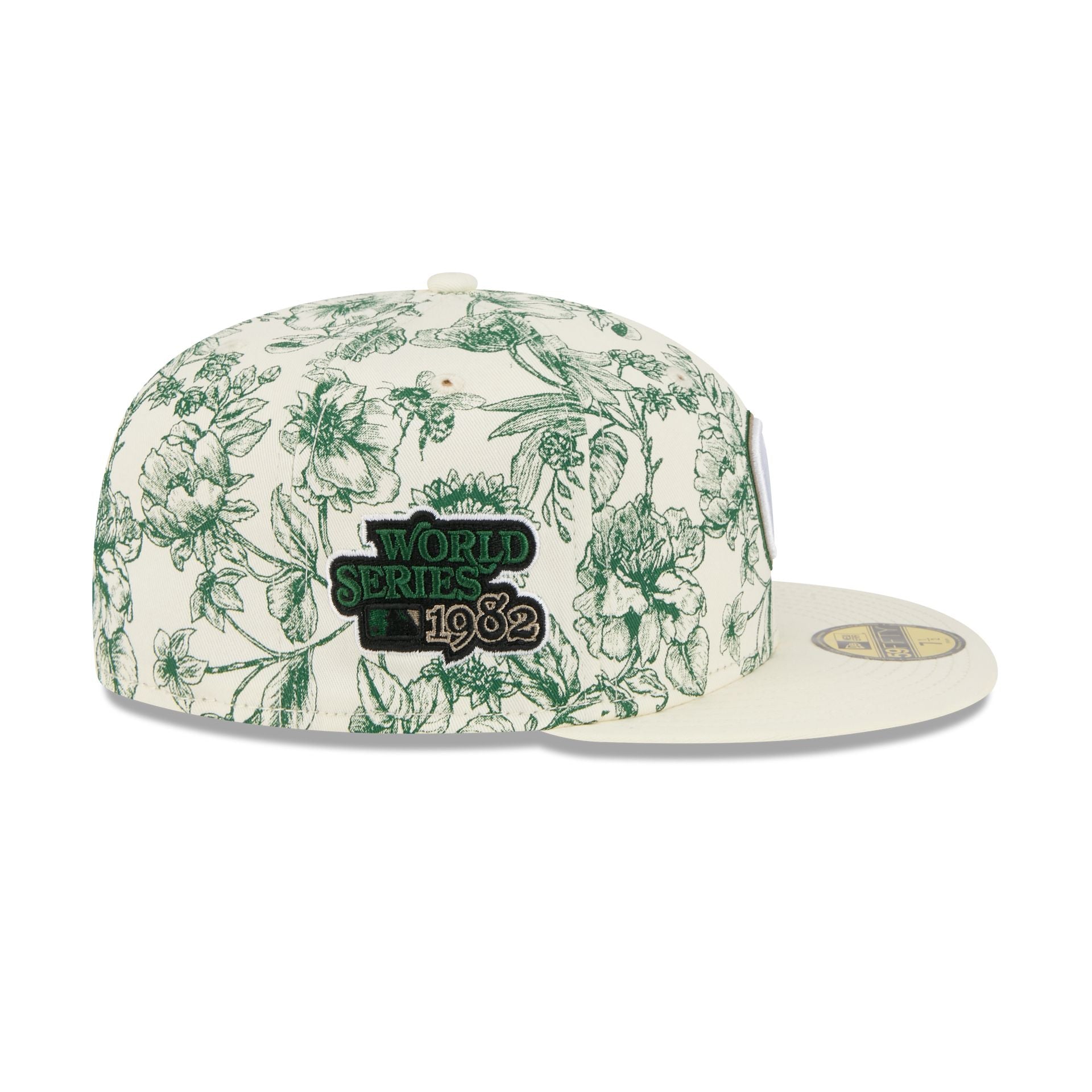 Milwaukee Brewers Spring Floral 59Fifty Fitted Hat - Image 4