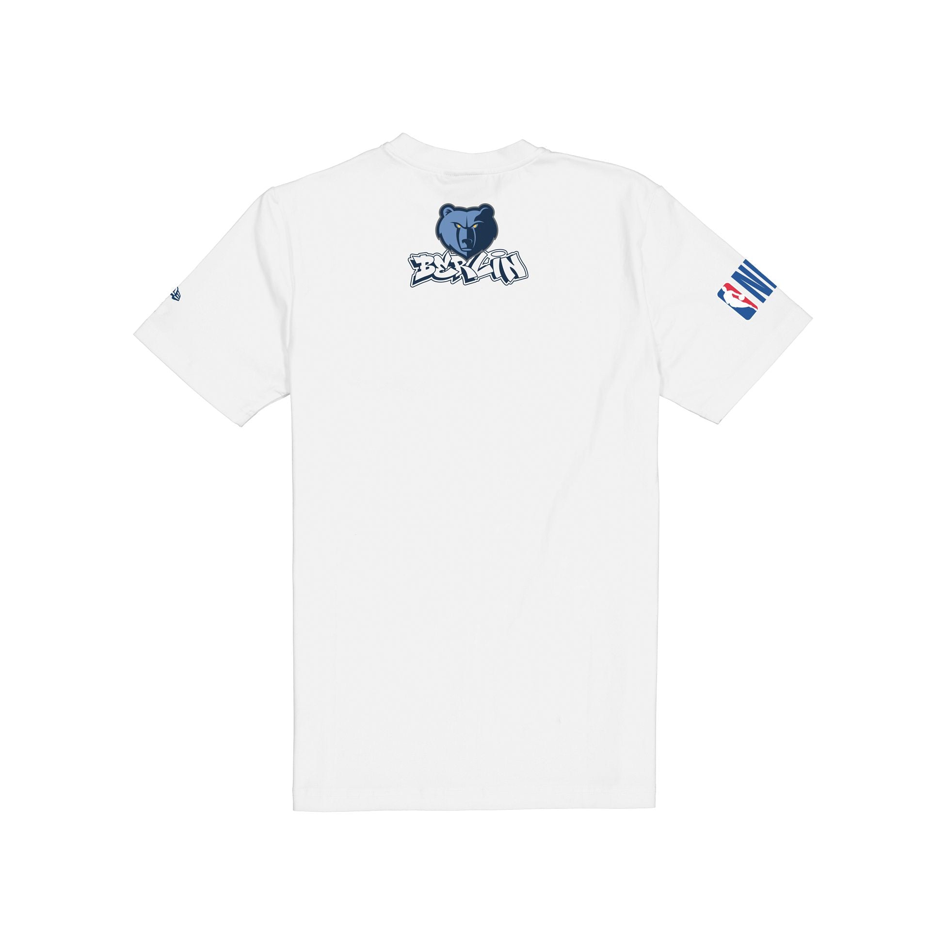 Alternative view of Memphis Grizzlies 2026 Berlin Game White T-Shirt