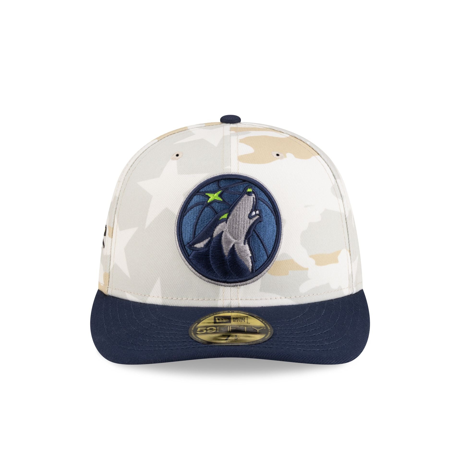 Alternative view of Savior Worldwide X Minnesota Timberwolves Chrome 59Fifty Fitted Hat