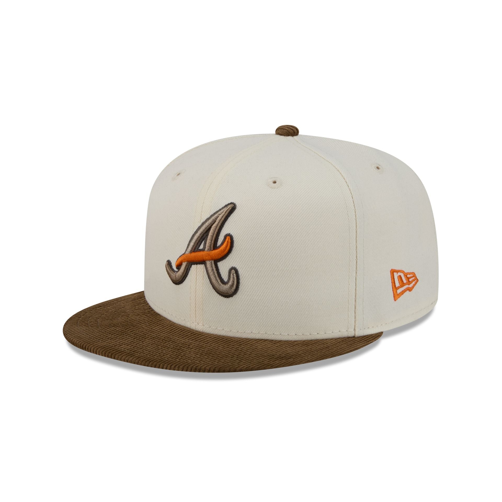 Just Caps Corduroy Chrome Atlanta Braves 59Fifty Fitted Hat
