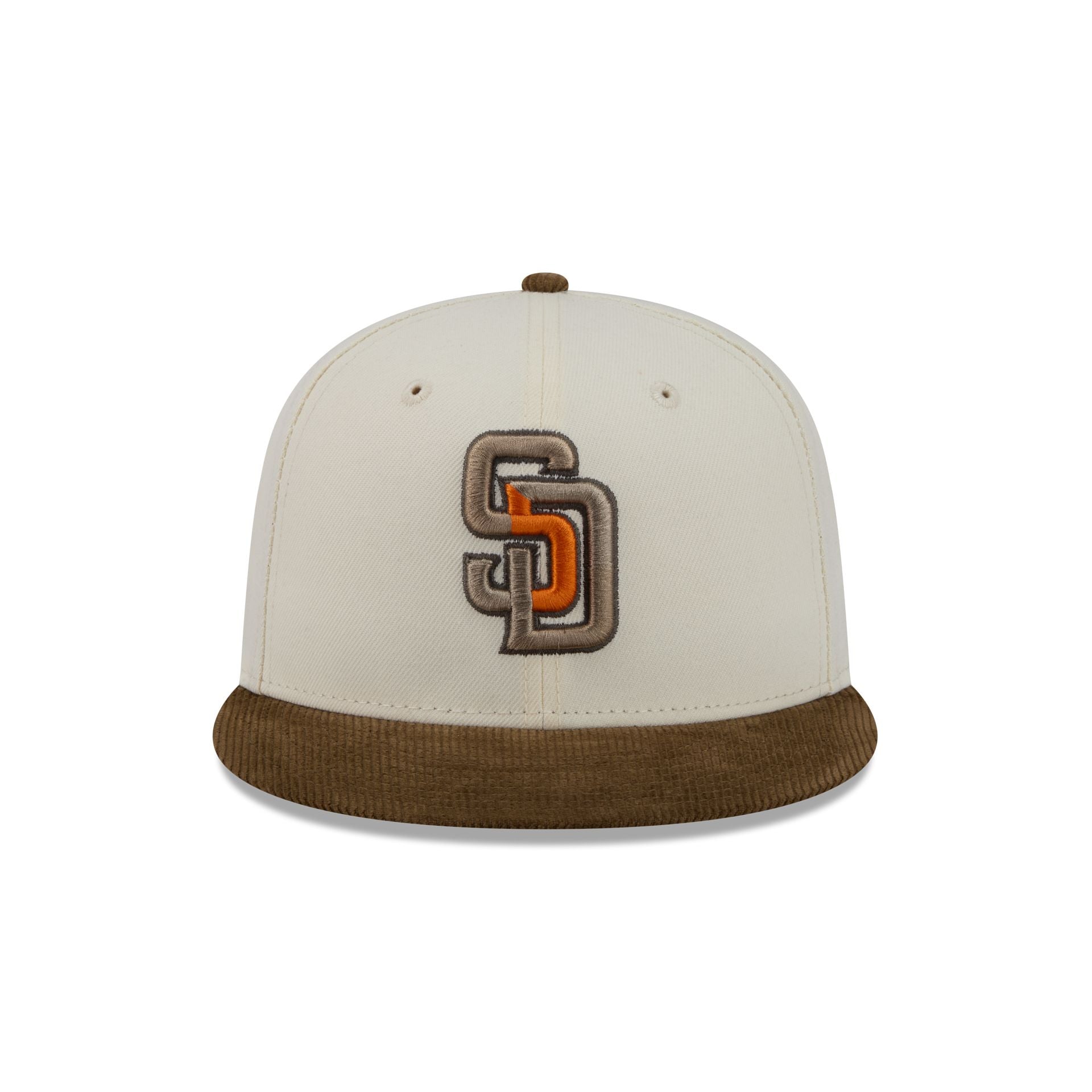 Alternative view of Just Caps Corduroy Chrome San Diego Padres 59Fifty Fitted Hat
