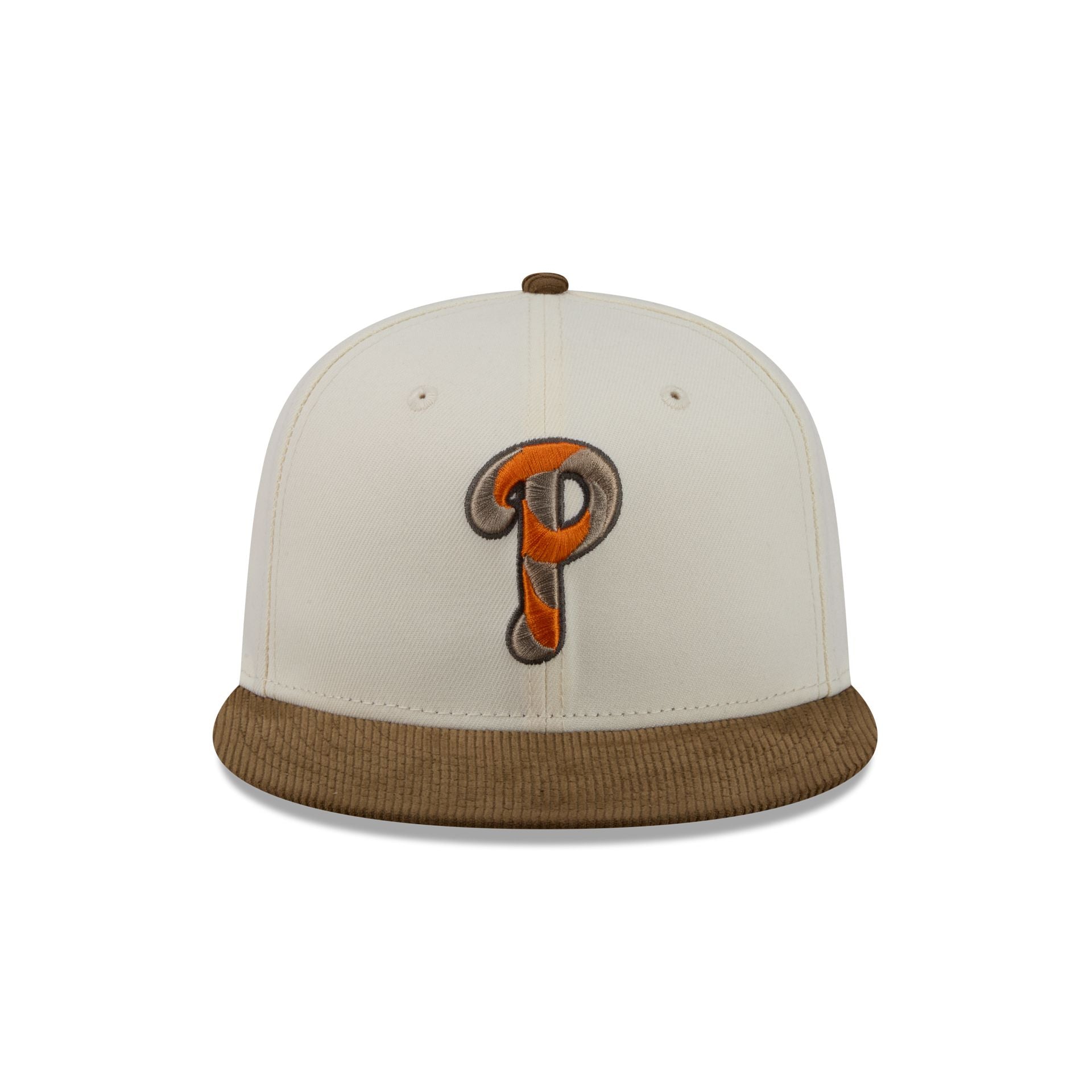 Alternative view of Just Caps Corduroy Chrome Philadelphia Phillies 59Fifty Fitted Hat