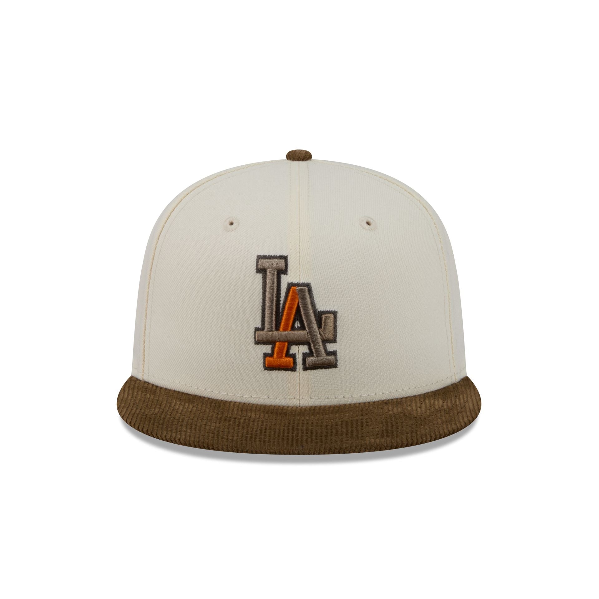 Alternative view of Just Caps Corduroy Chrome Los Angeles Dodgers 59Fifty Fitted Hat