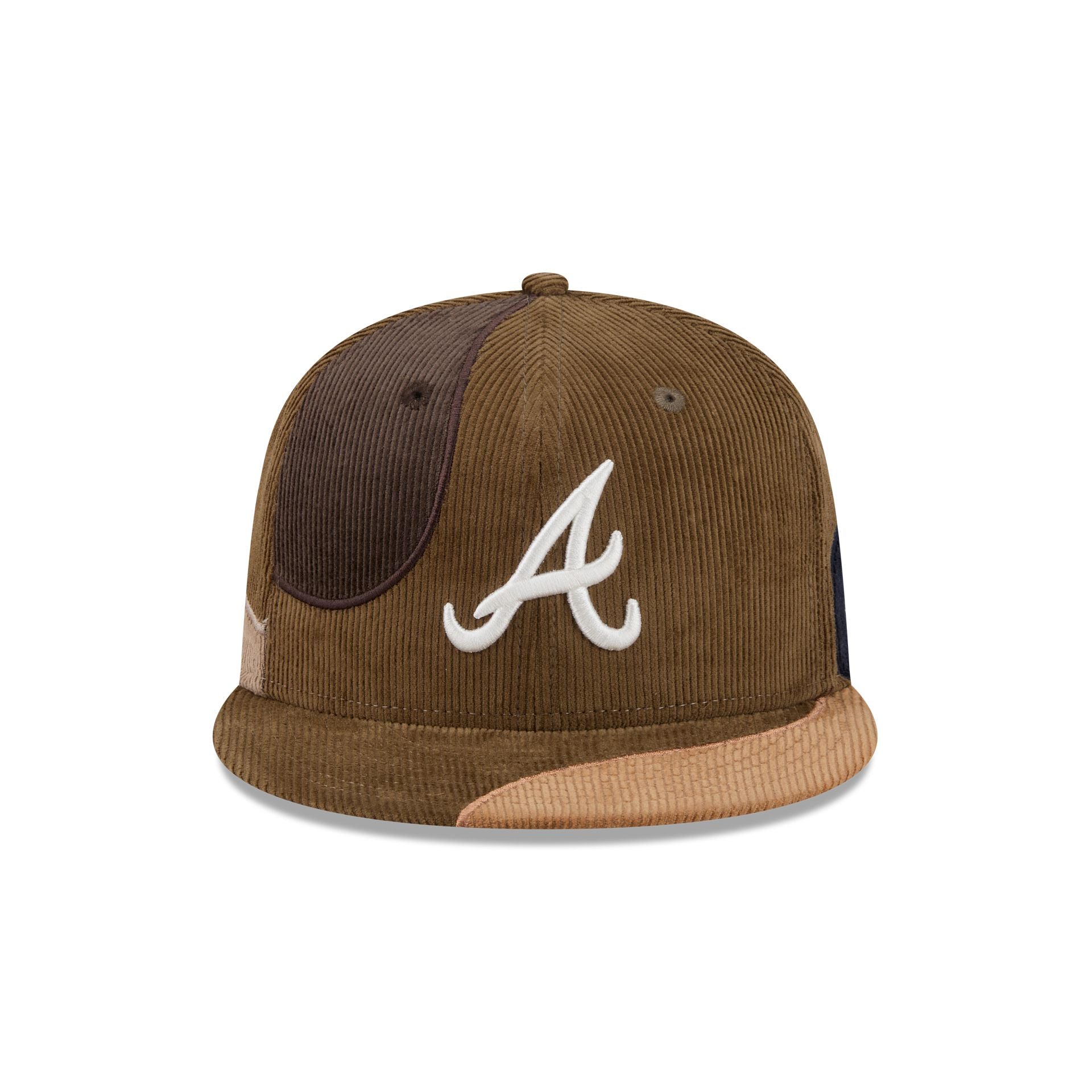 Alternative view of Just Caps Patch Corduroy Atlanta Braves 59Fifty Fitted Hat