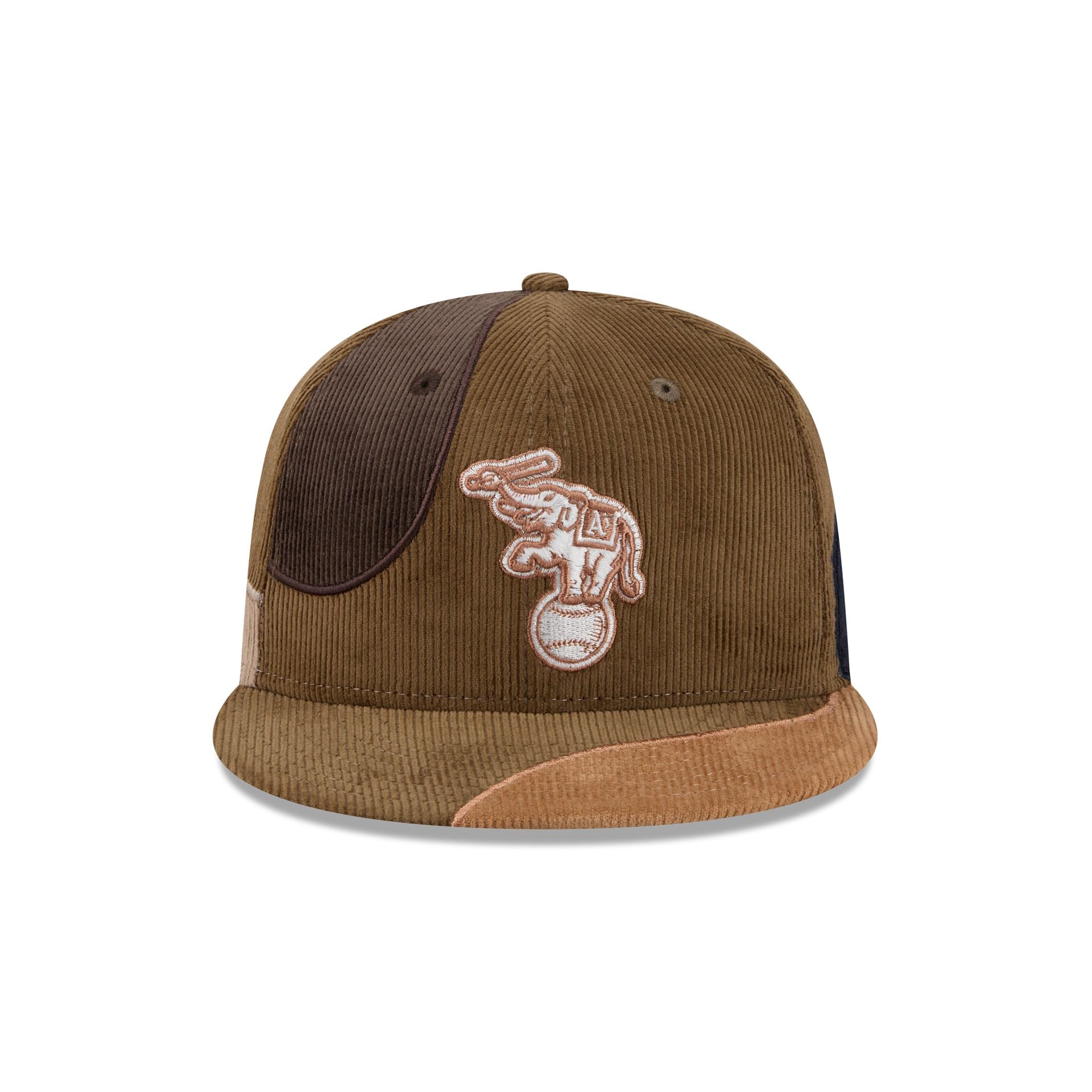 Alternative view of Just Caps Patch Corduroy Athletics 59Fifty Fitted Hat