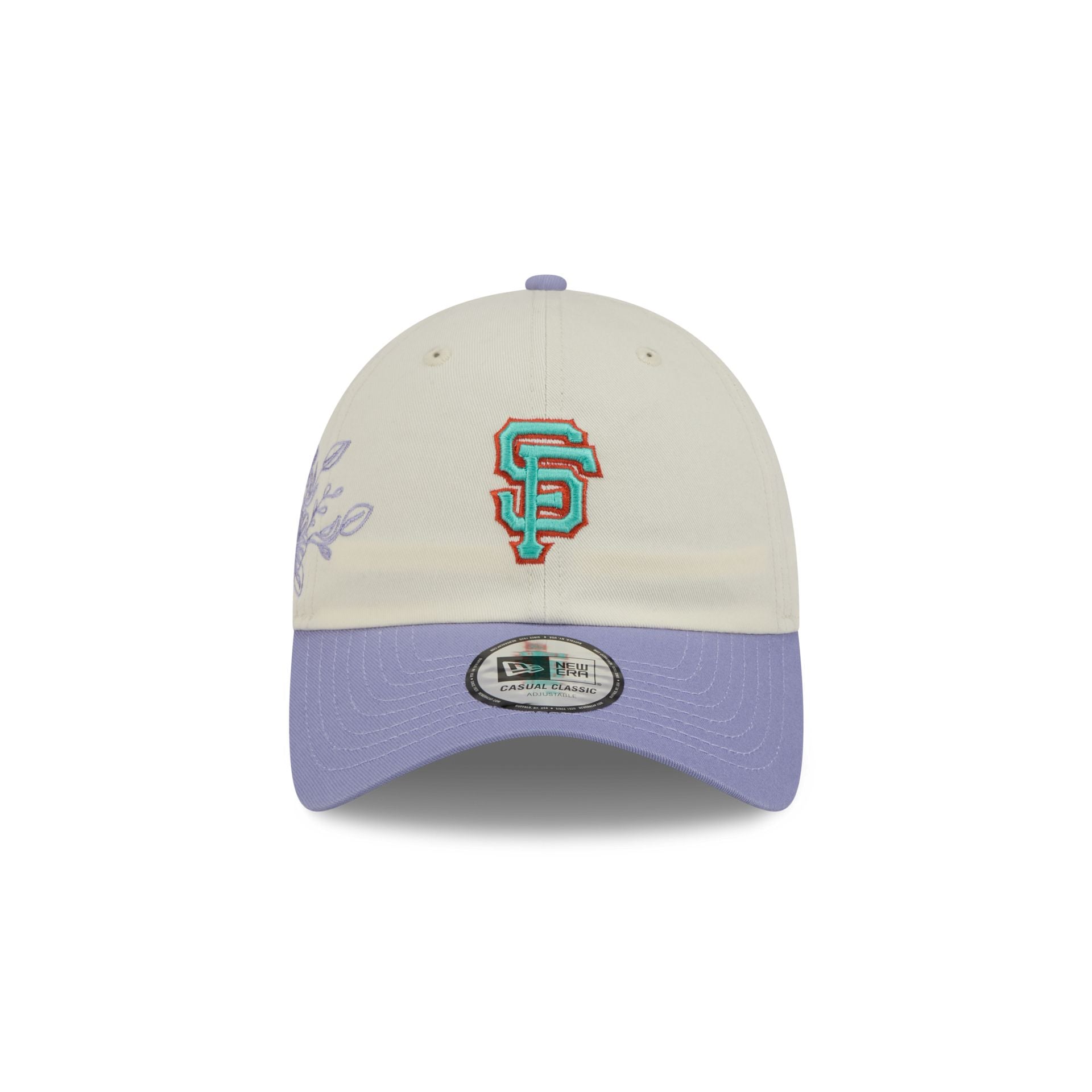 Alternative view of San Francisco Giants Lavender Flowers Casual Classic Adjustable Hat