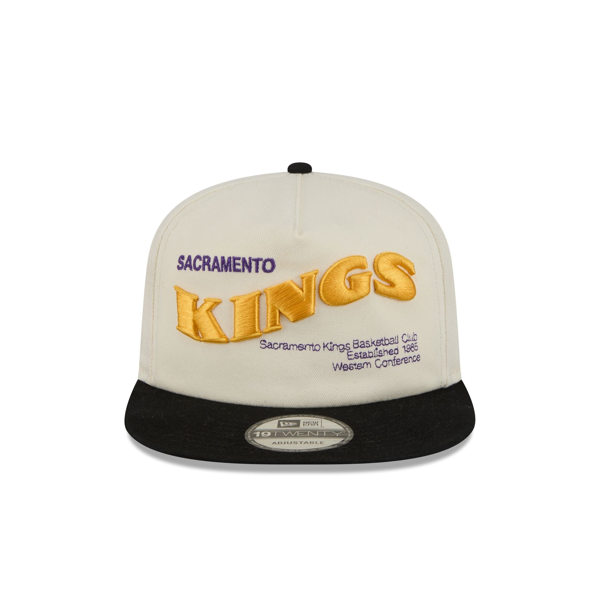 Alternative view of Sacramento Kings Conference Script Chrome White 19Twenty Adjustable Hat