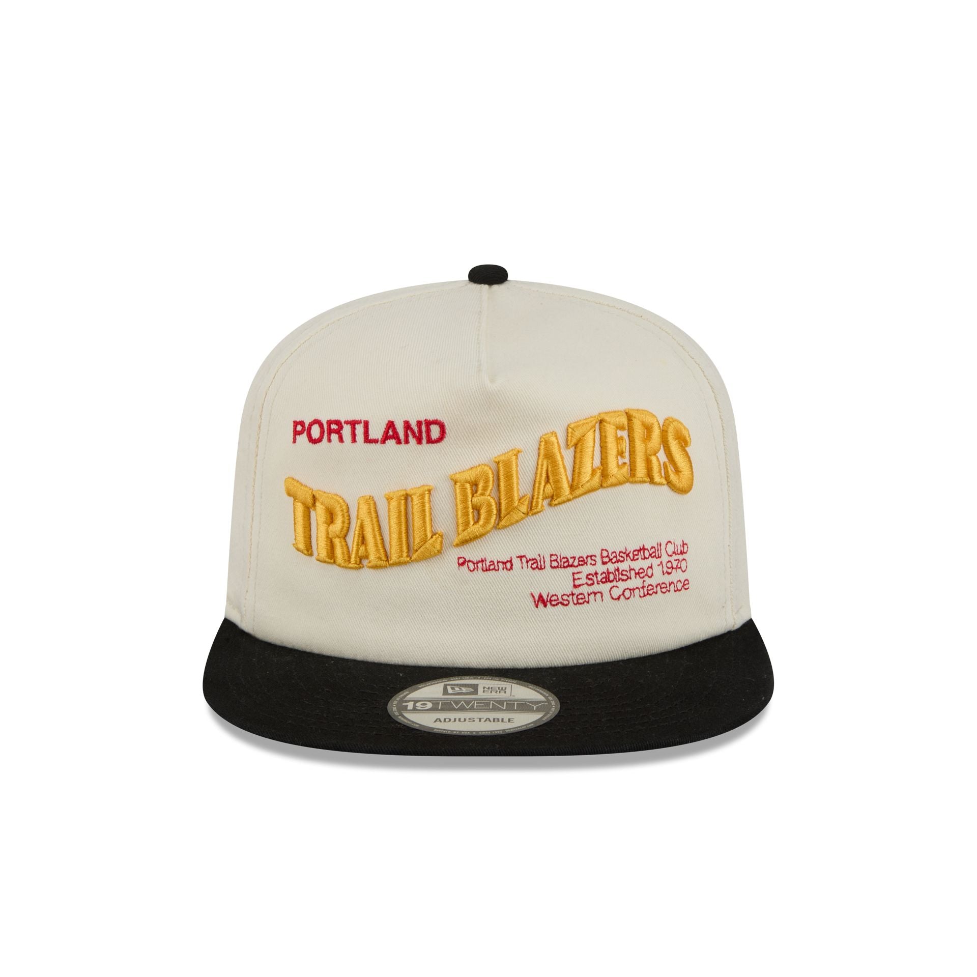 Alternative view of Portland Trail Blazers Conference Script Chrome White 19Twenty Adjustable Hat