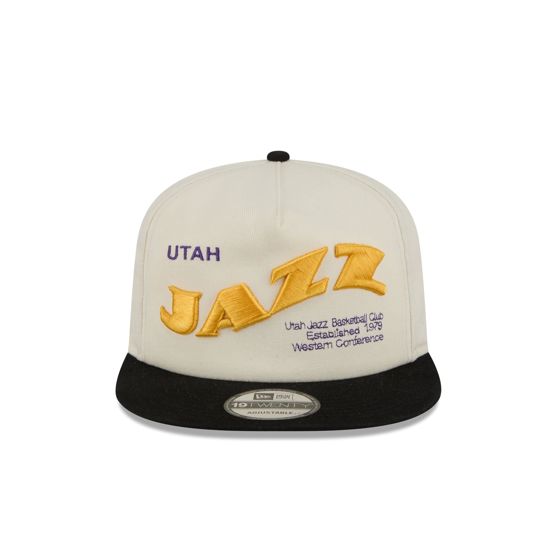 Alternative view of Utah Jazz Conference Script Chrome White 19Twenty Adjustable Hat