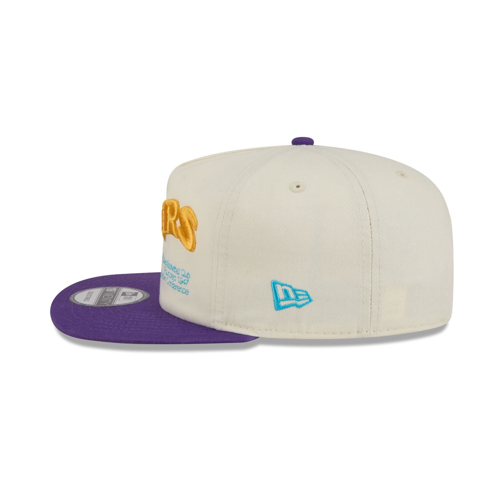 Los Angeles Lakers Conference Script Chrome White 19Twenty Adjustable Hat - Image 5