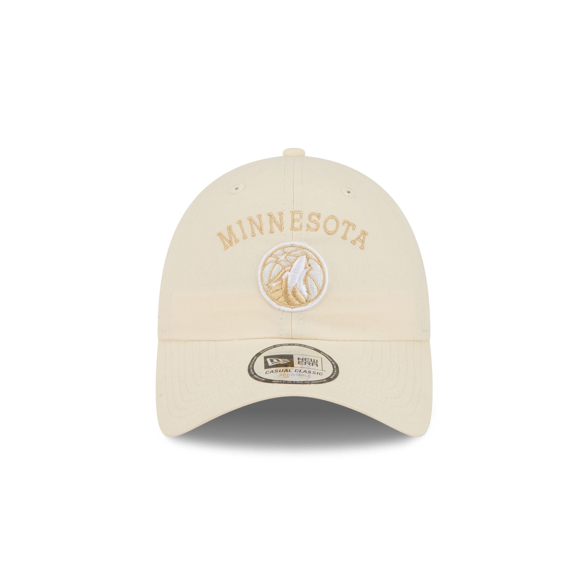 Alternative view of Minnesota Timberwolves Team Logo Cream Casual Classic Adjustable Hat