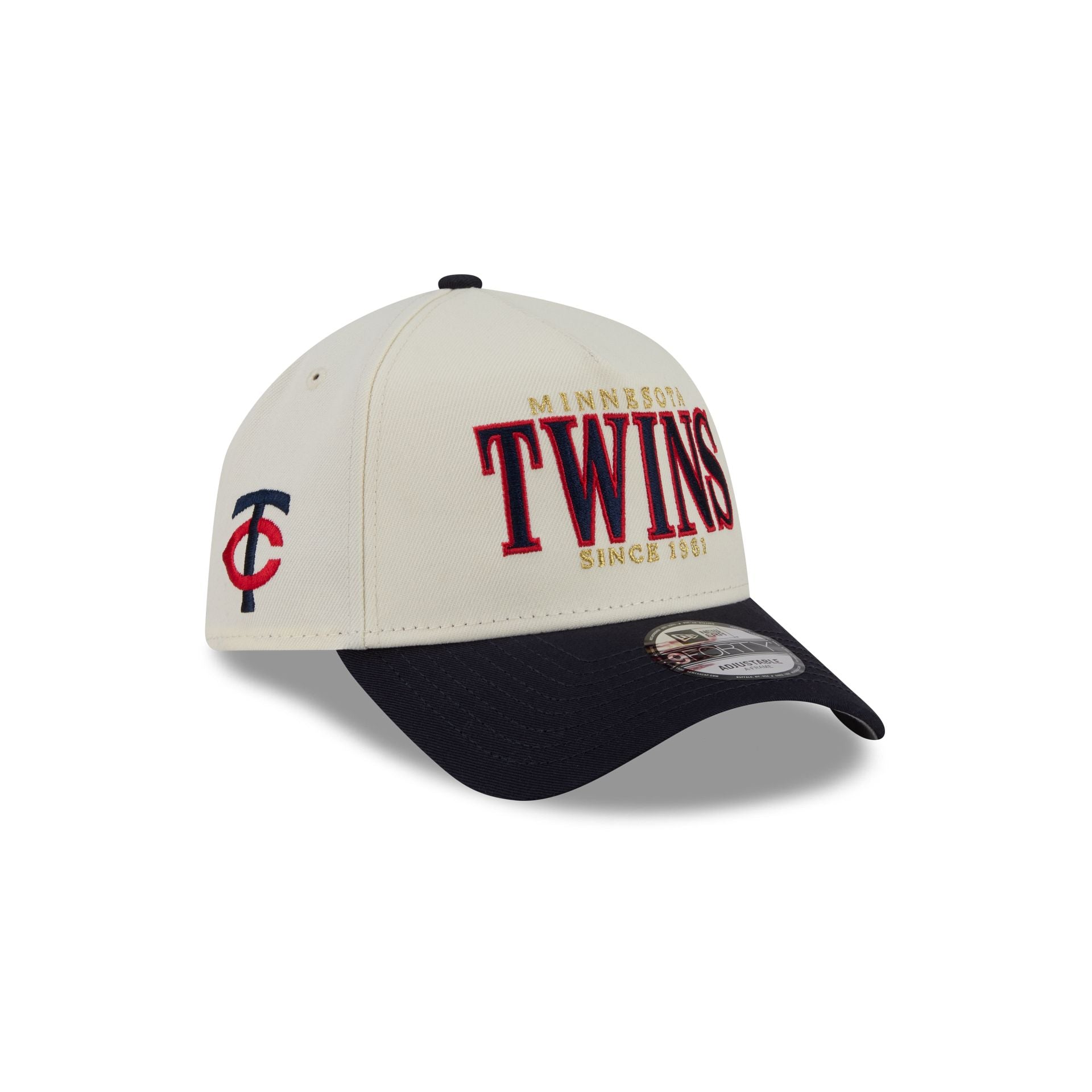 Minnesota Twins Opening Day Chrome White 9Forty A-Frame Snapback Hat