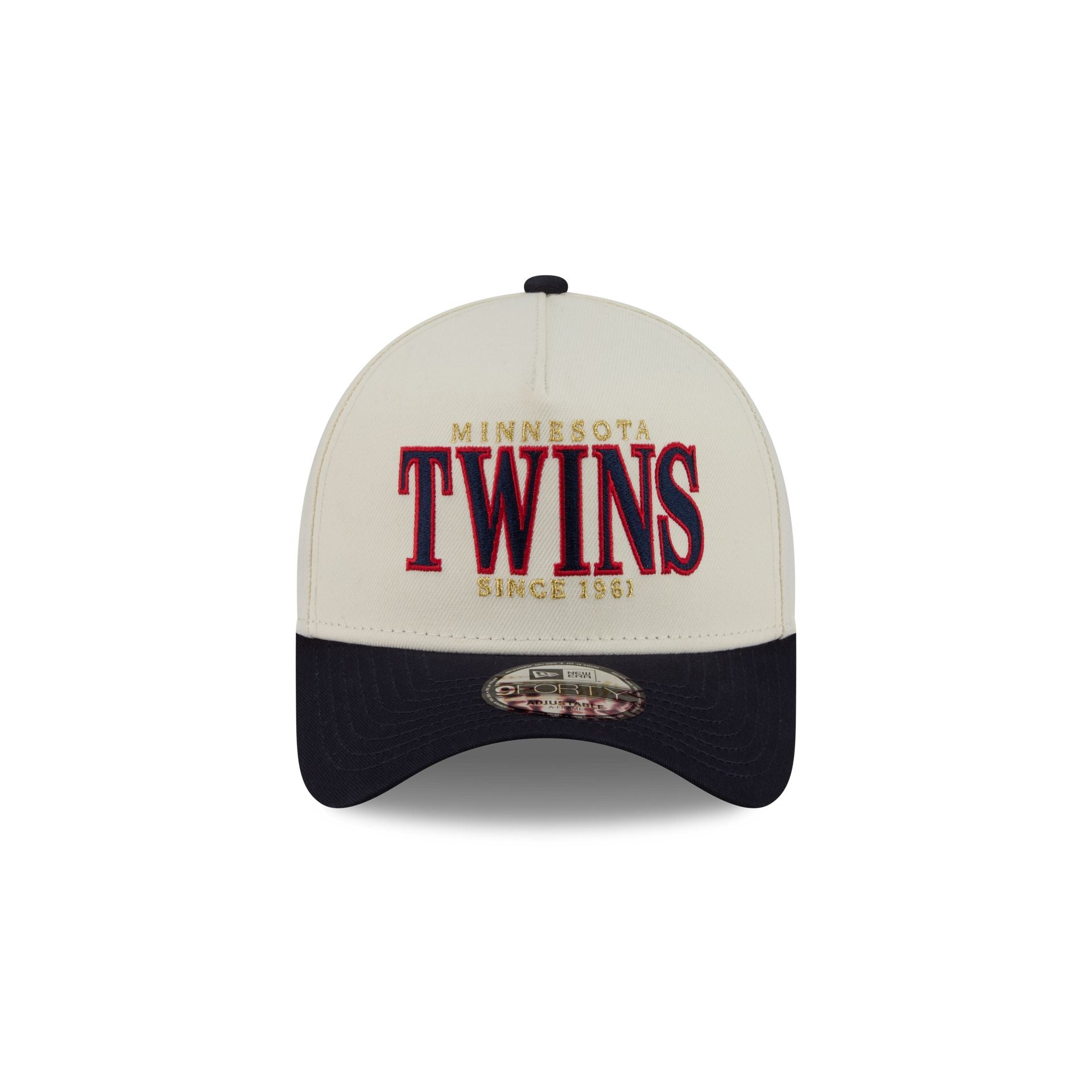 Alternative view of Minnesota Twins Opening Day Chrome White 9Forty A-Frame Snapback Hat
