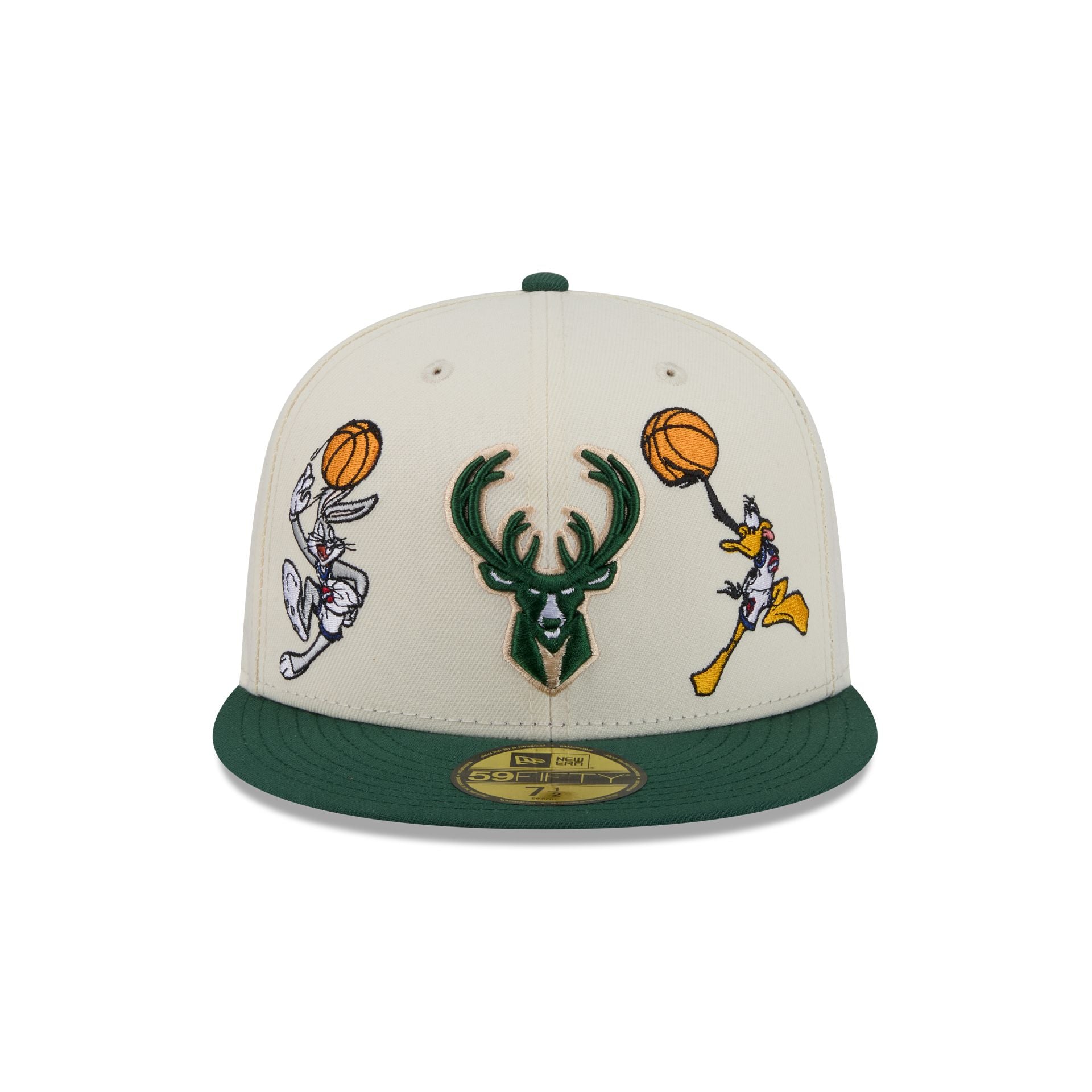 Alternative view of Space Jam X Milwaukee Bucks Tune Squad Chrome White 59Fifty Fitted Hat