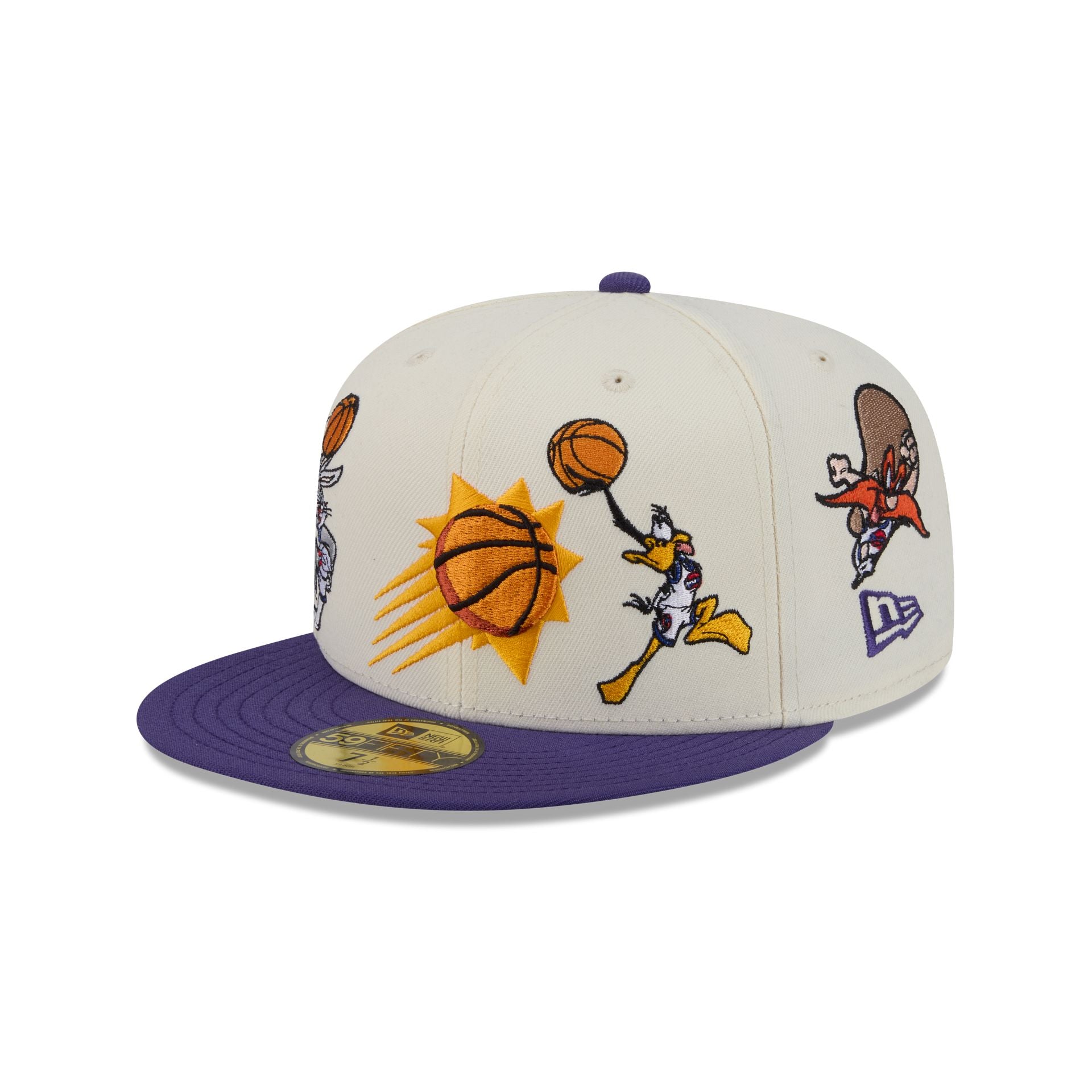 Space Jam X Phoenix Suns Tune Squad Chrome White 59Fifty Fitted Hat