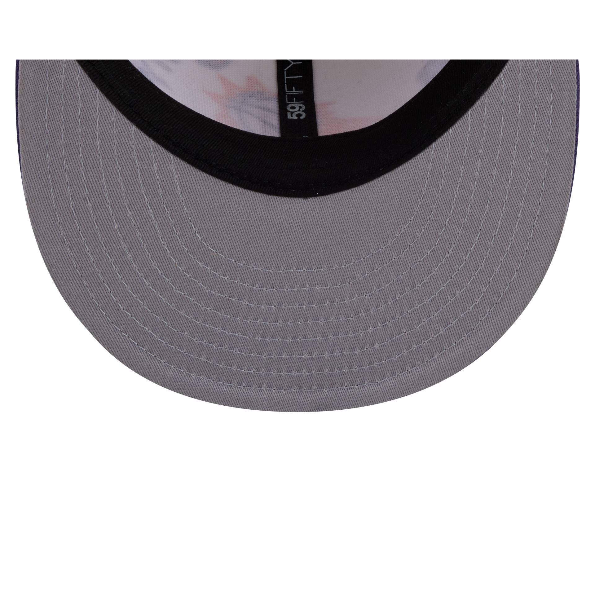 Space Jam X Phoenix Suns Tune Squad Chrome White 59Fifty Fitted Hat - Image 7