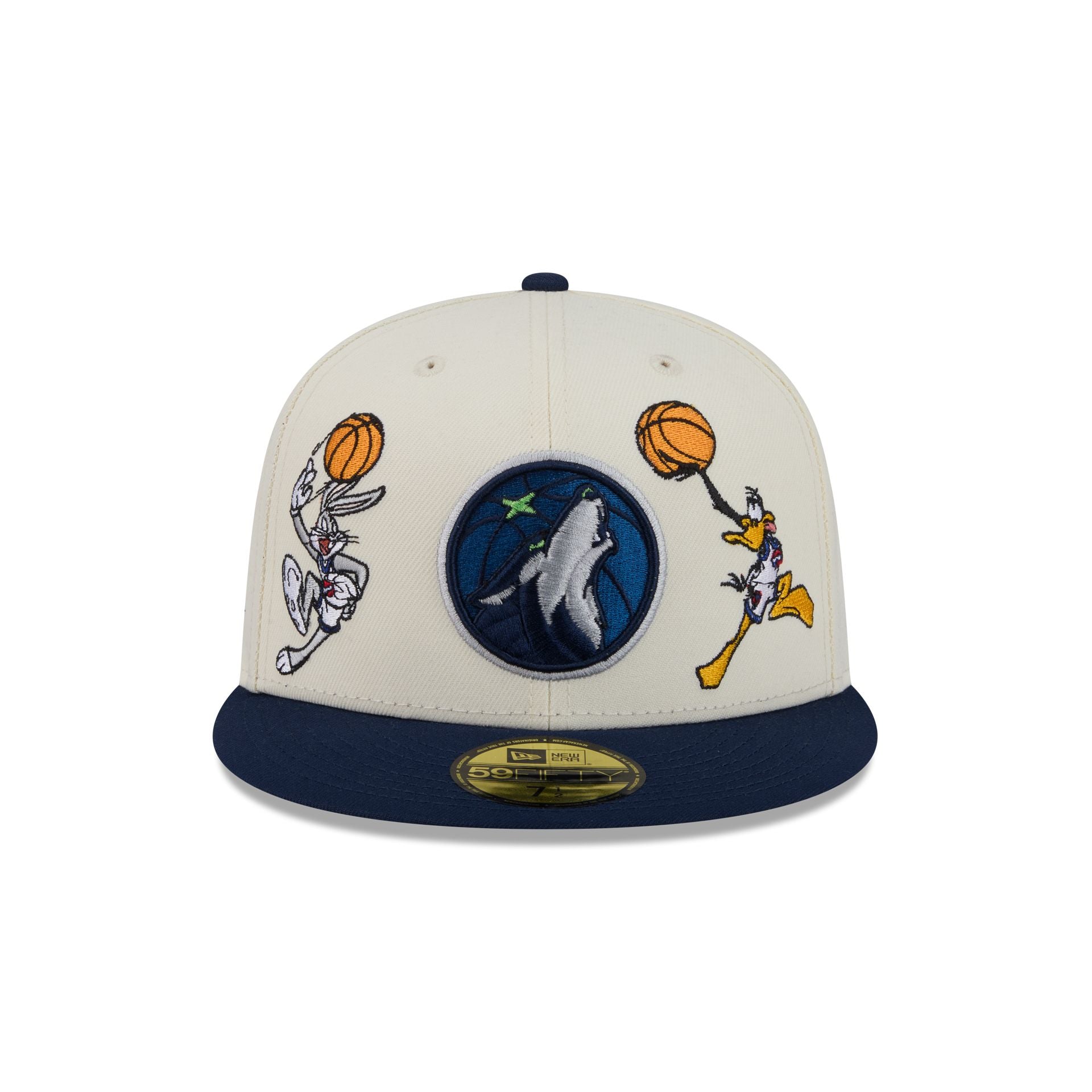 Alternative view of Space Jam X Minnesota Timberwolves Tune Squad Chrome White 59Fifty Fitted Hat
