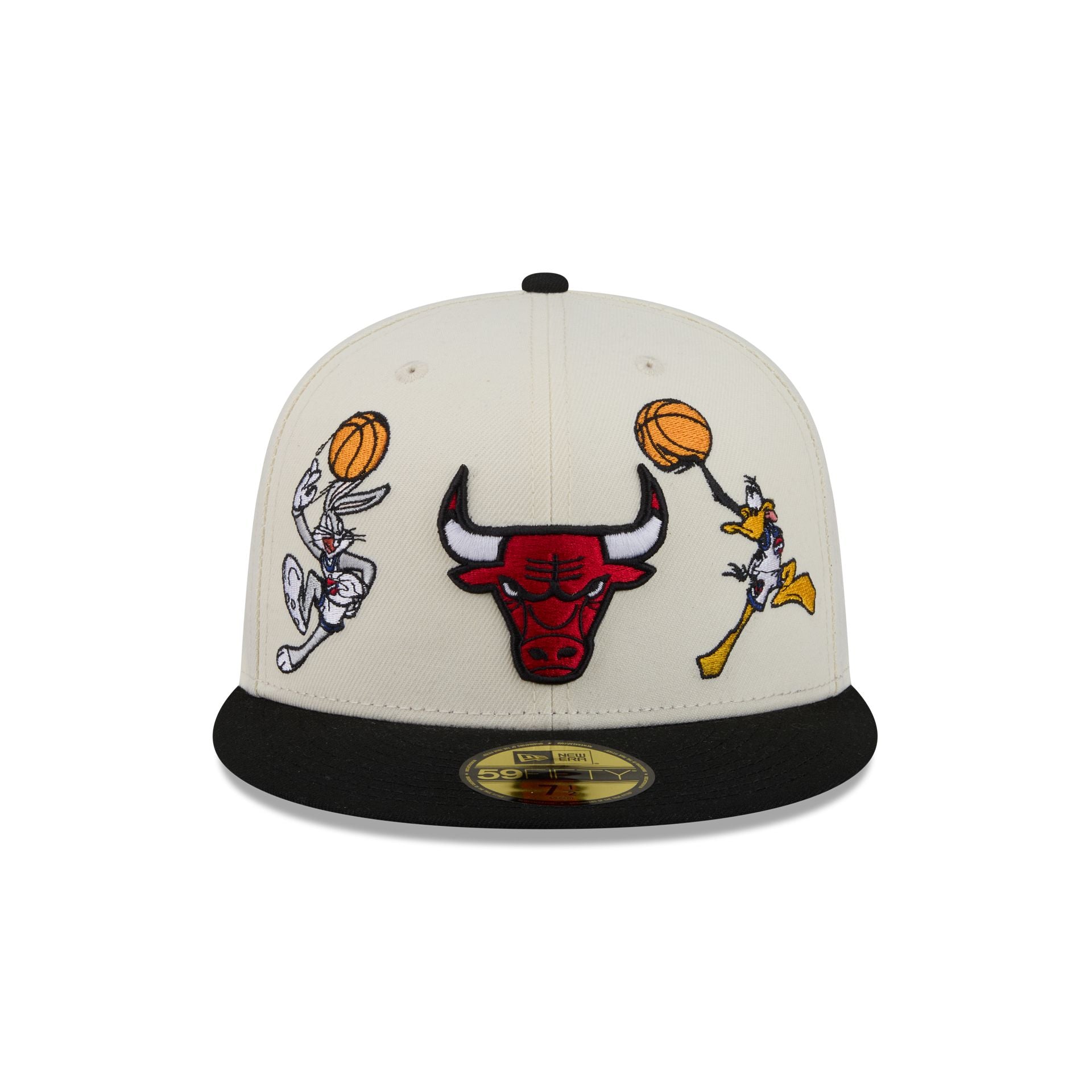 Alternative view of Space Jam X Chicago Bulls Tune Squad Chrome White 59Fifty Fitted Hat