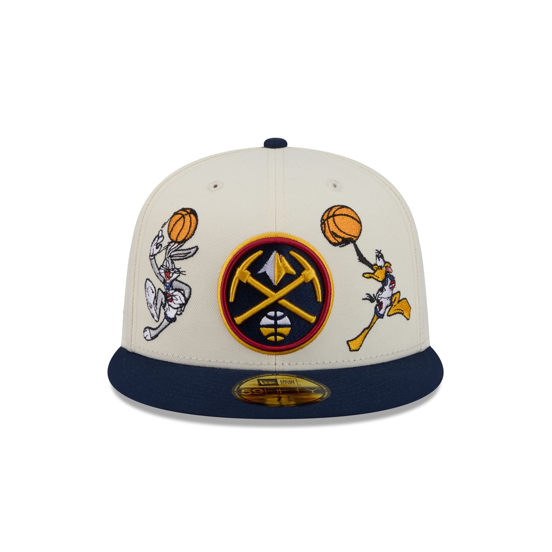 Alternative view of Space Jam X Denver Nuggets Tune Squad Chrome White 59Fifty Fitted Hat