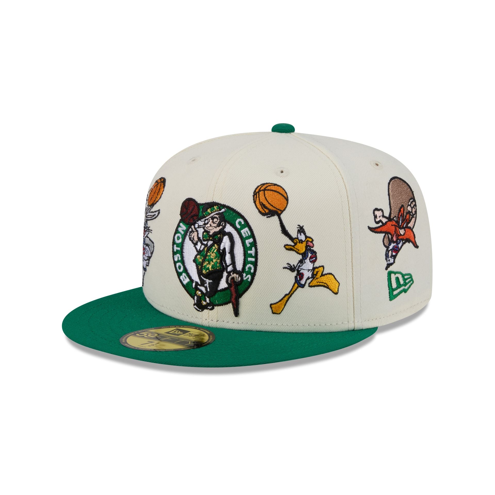 Space Jam X Boston Celtics Tune Squad Chrome White 59Fifty Fitted Hat