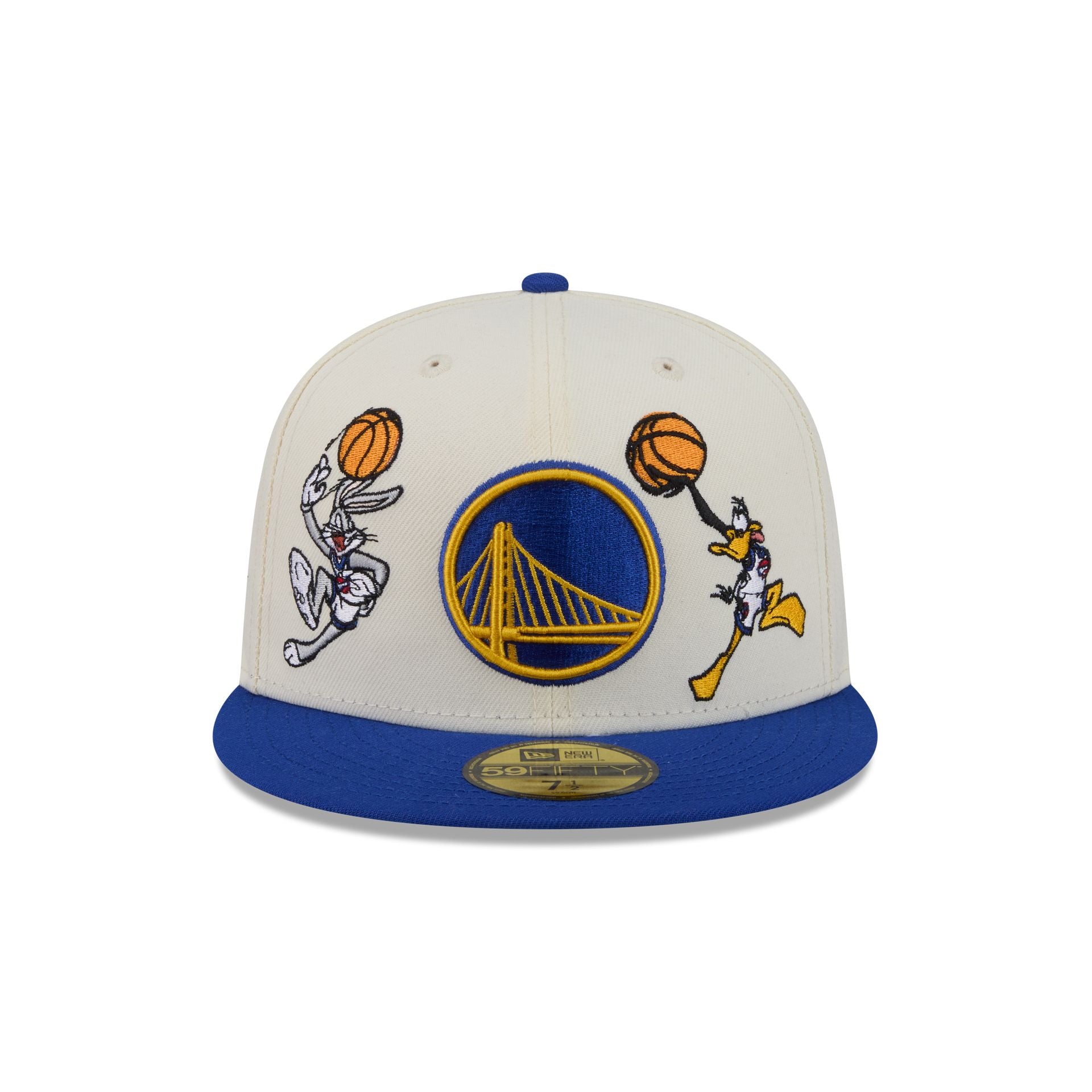 Alternative view of Space Jam X Golden State Warriors Tune Squad Chrome White 59Fifty Fitted Hat