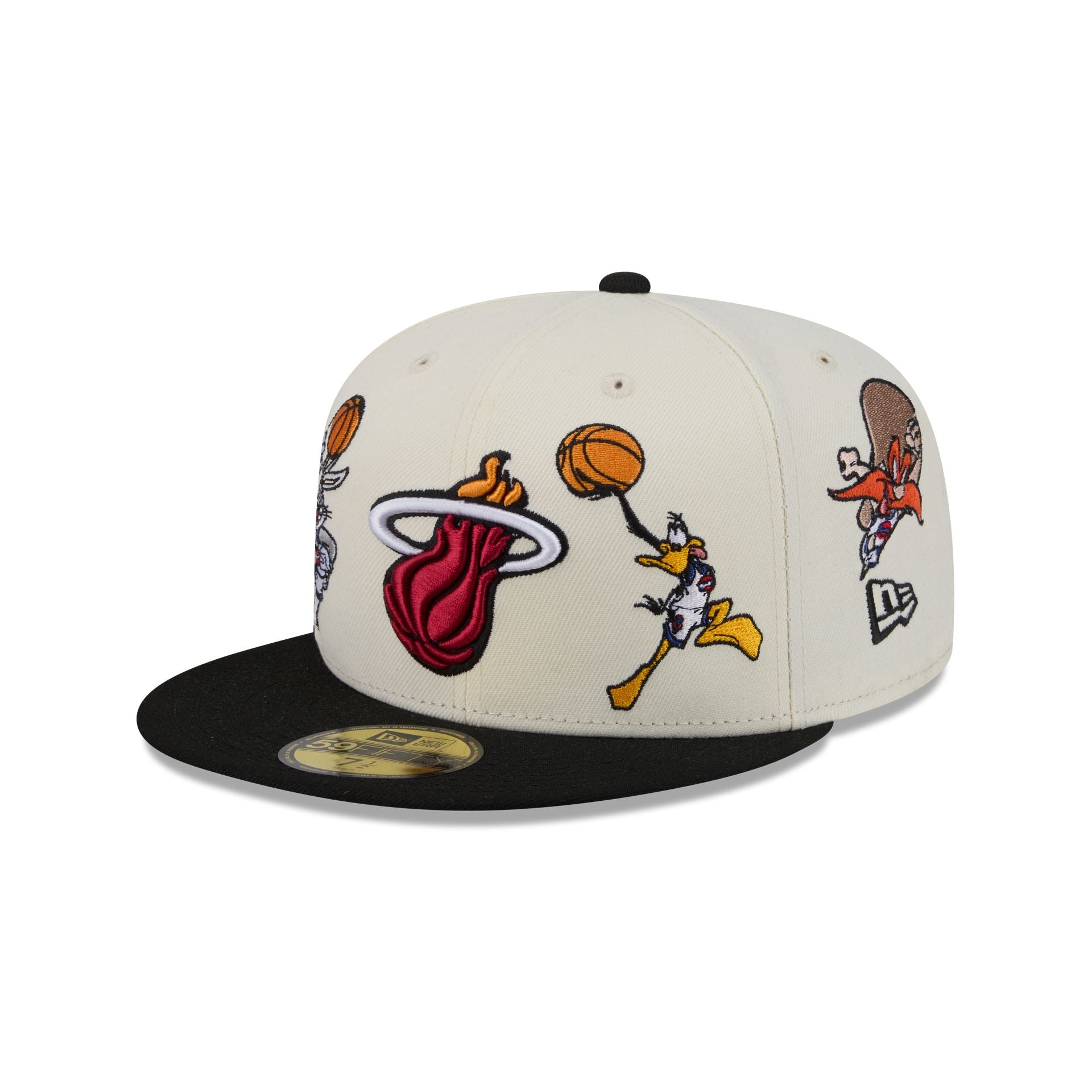 Space Jam X Miami Heat Tune Squad Chrome White 59Fifty Fitted Hat