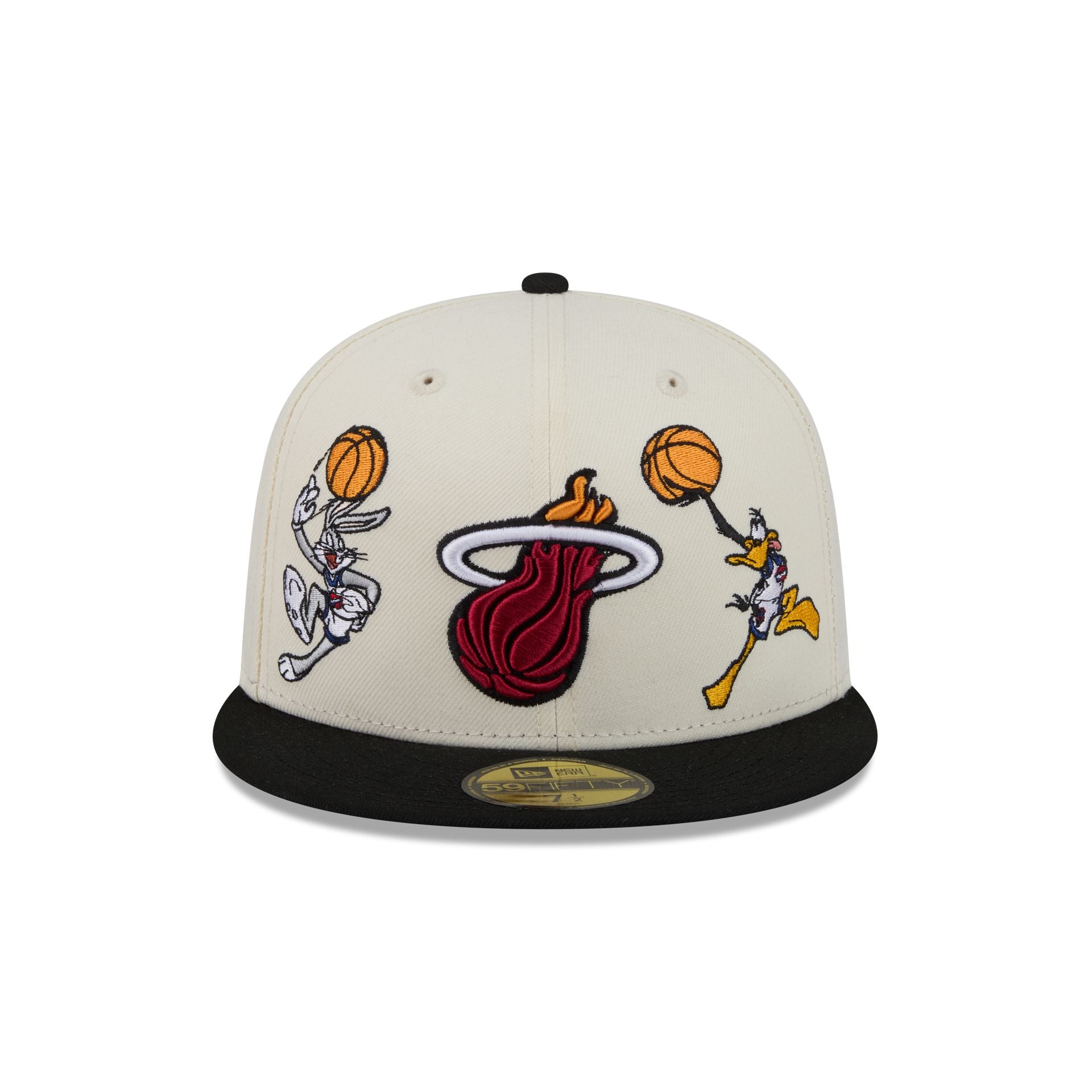 Alternative view of Space Jam X Miami Heat Tune Squad Chrome White 59Fifty Fitted Hat