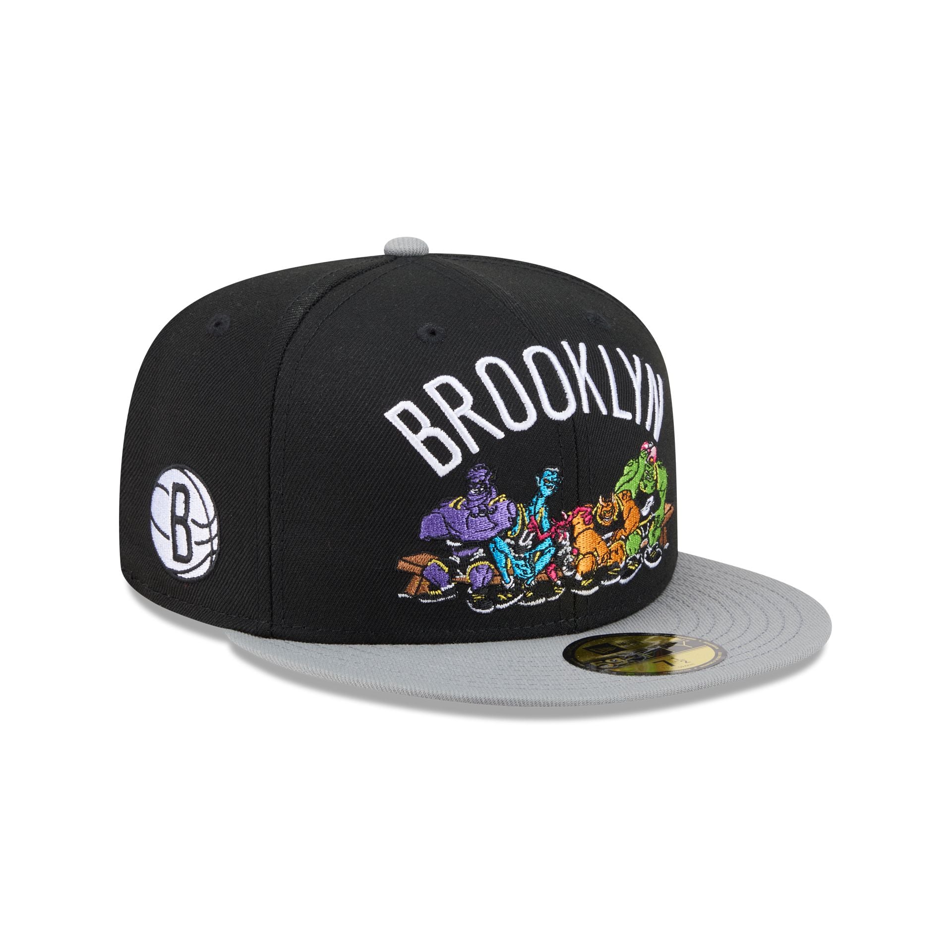 Space Jam X Brooklyn Nets Monstars Black 59Fifty Fitted Hat