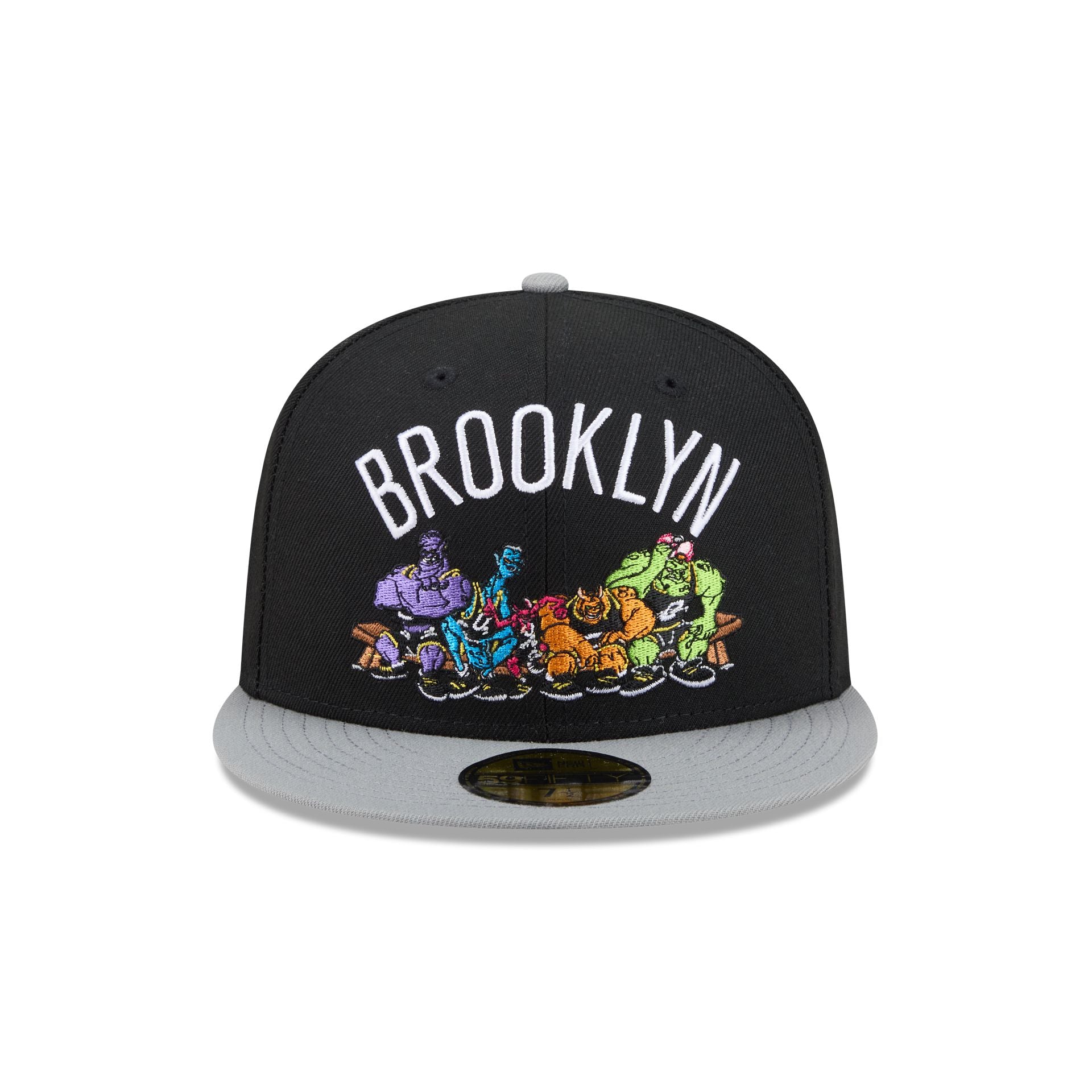Alternative view of Space Jam X Brooklyn Nets Monstars Black 59Fifty Fitted Hat