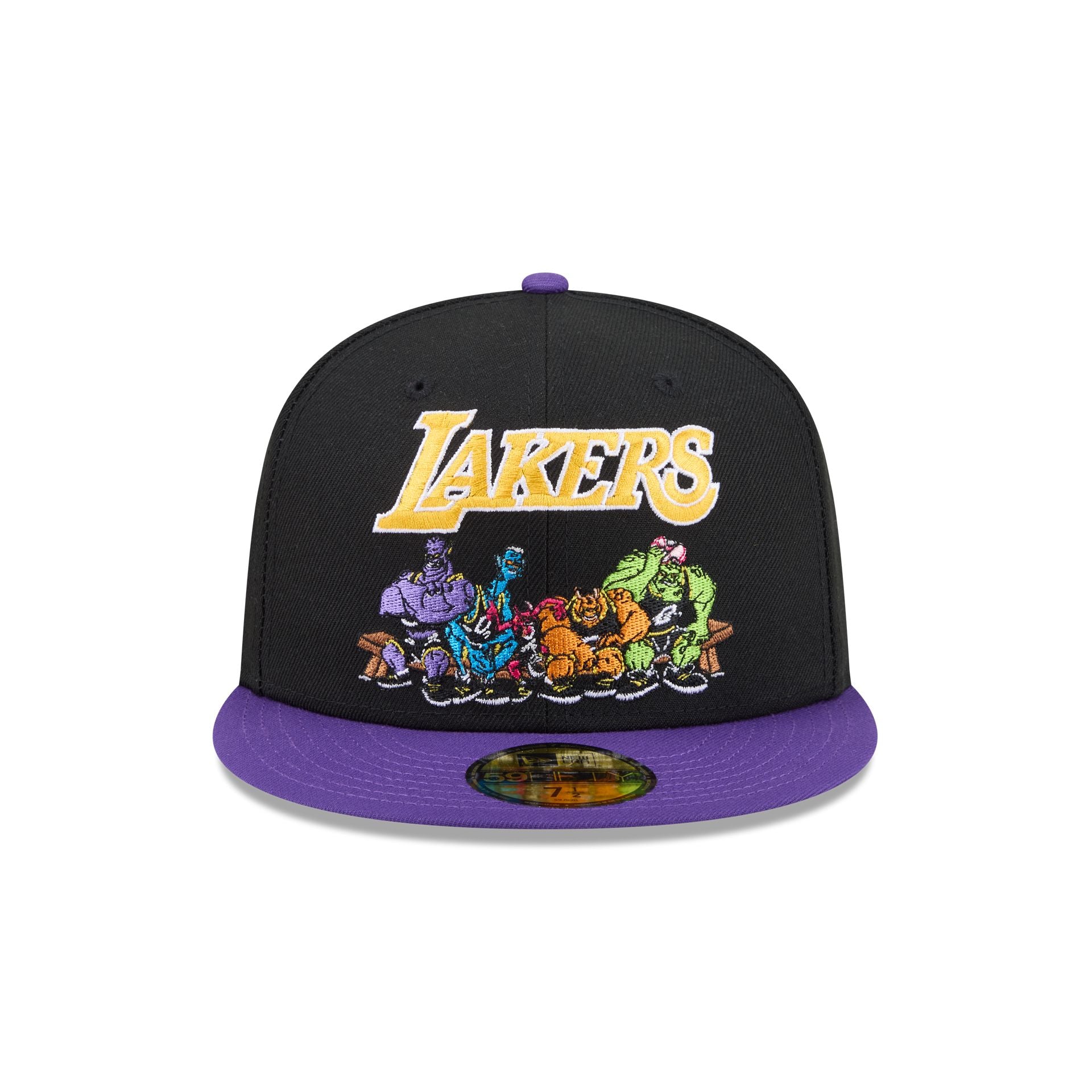 Alternative view of Space Jam X Los Angeles Lakers Monstars Black 59Fifty Fitted Hat