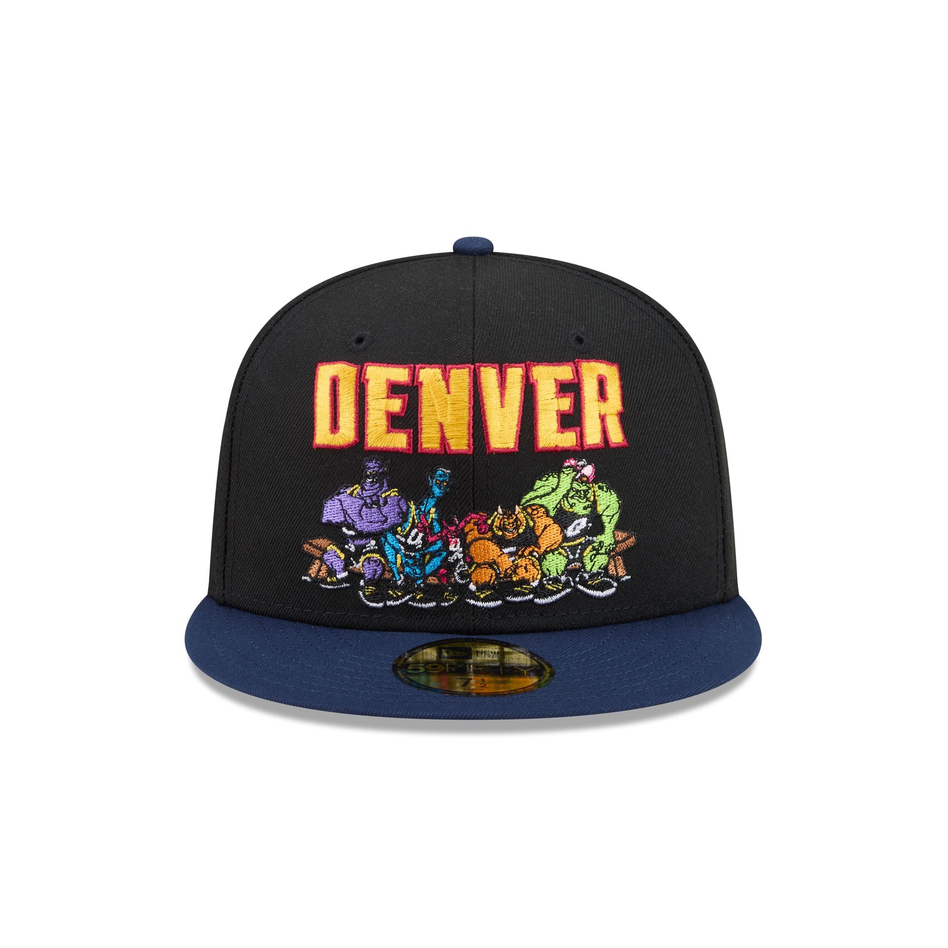 Alternative view of Space Jam X Denver Nuggets Monstars Black 59Fifty Fitted Hat