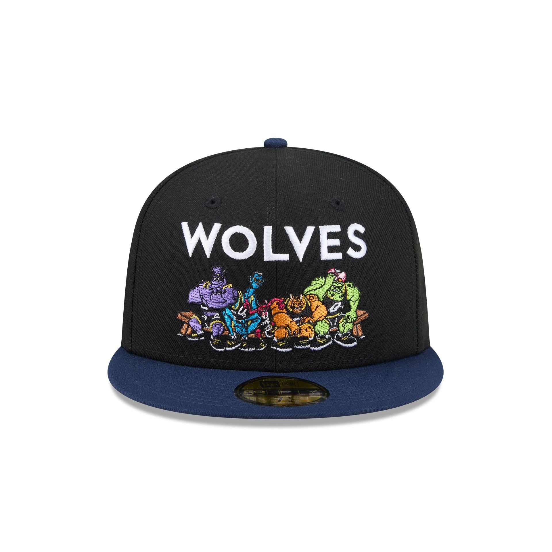 Alternative view of Space Jam X Minnesota Timberwolves Monstars Black 59Fifty Fitted Hat