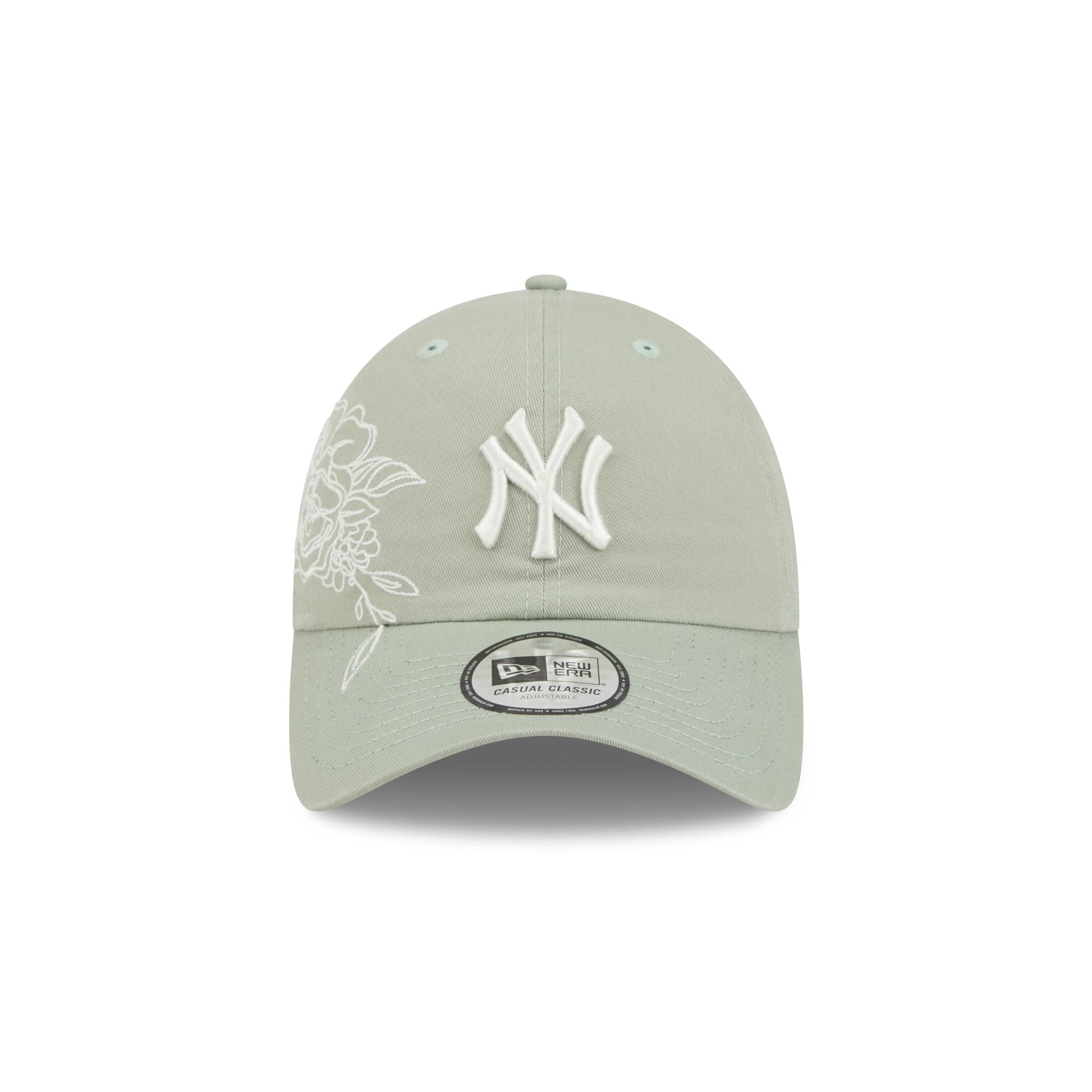 Alternative view of New York Yankees Stitched Flowers Casual Classic Adjustable Hat