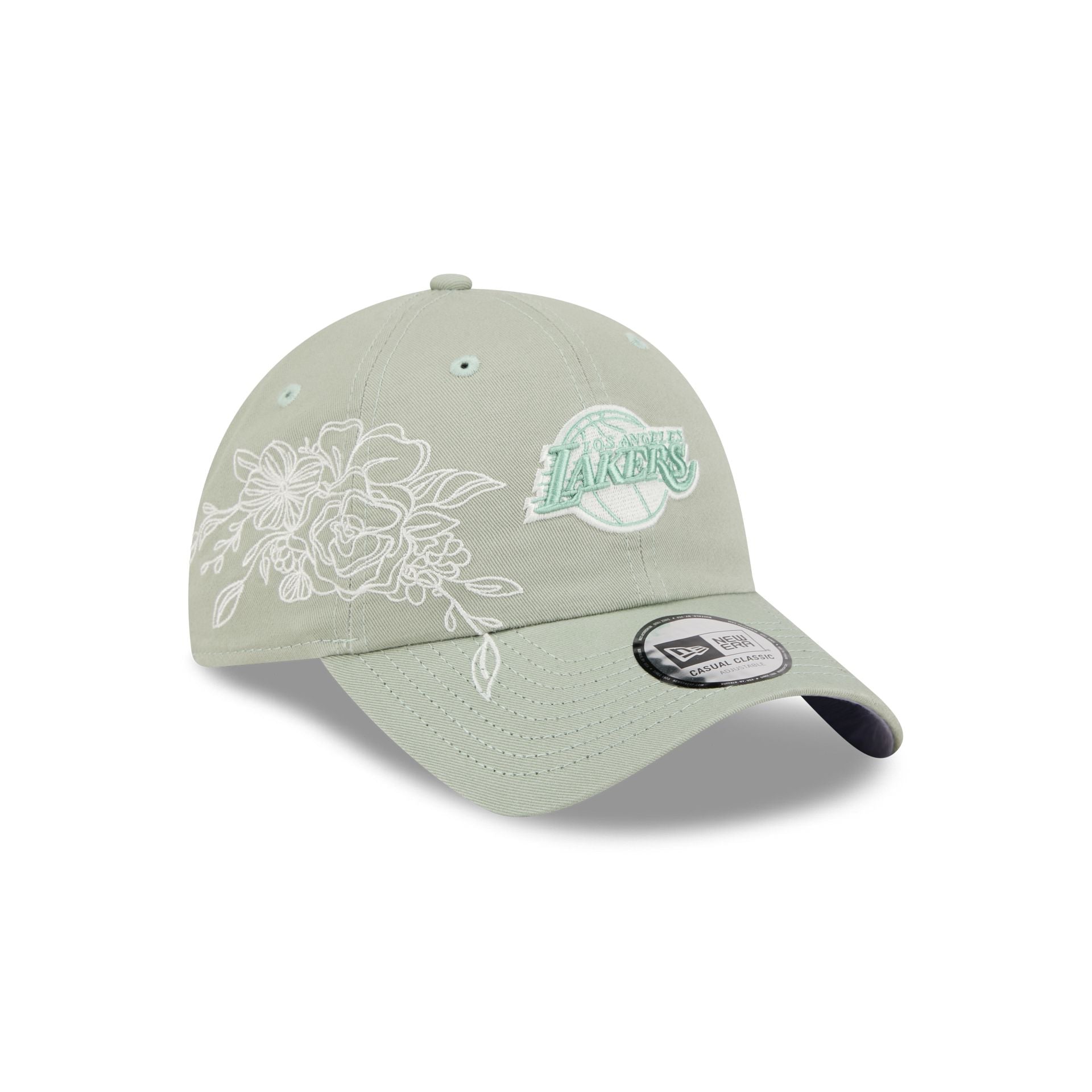 Los Angeles Lakers Stitched Flowers Casual Classic Adjustable Hat