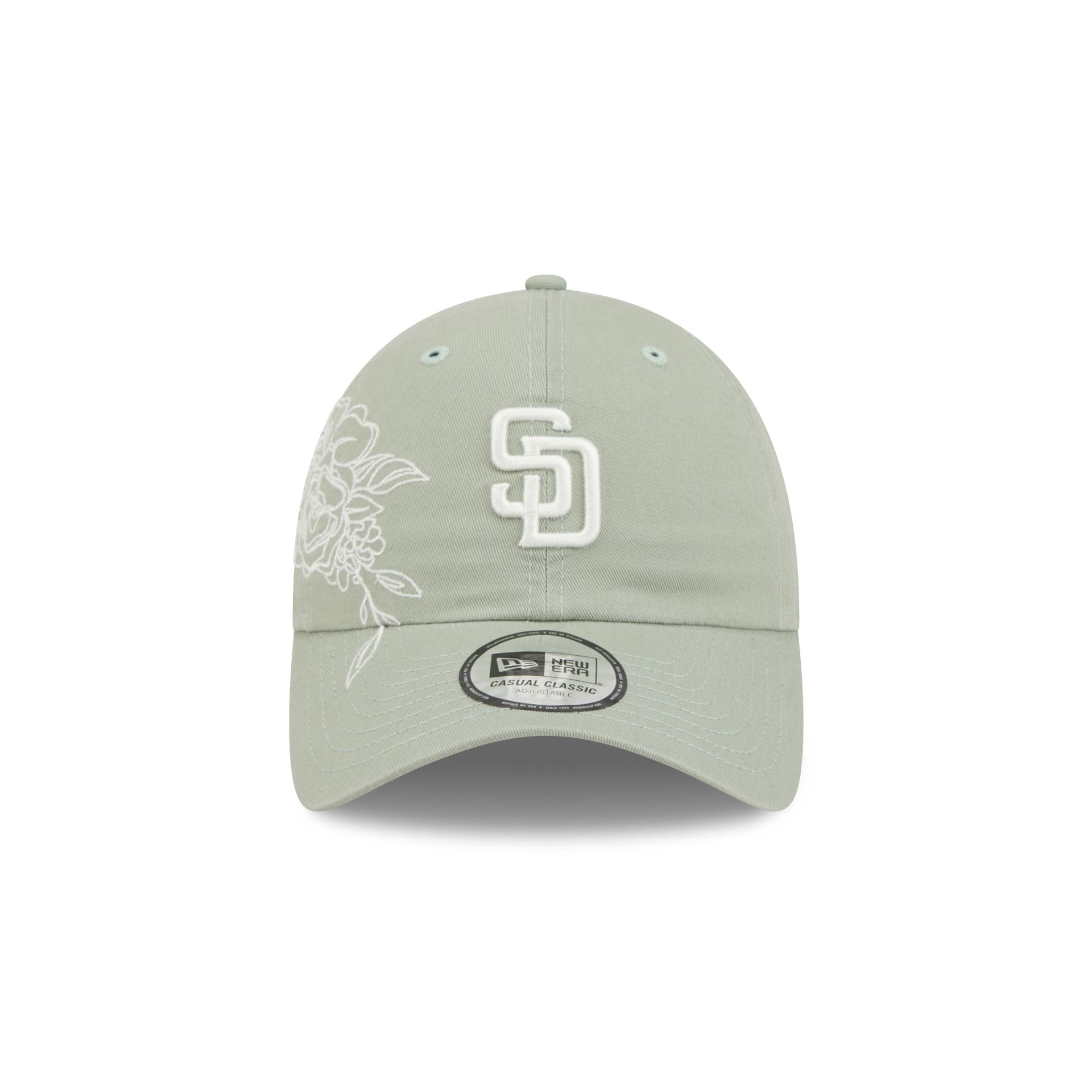 Alternative view of San Diego Padres Stitched Flowers Casual Classic Adjustable Hat