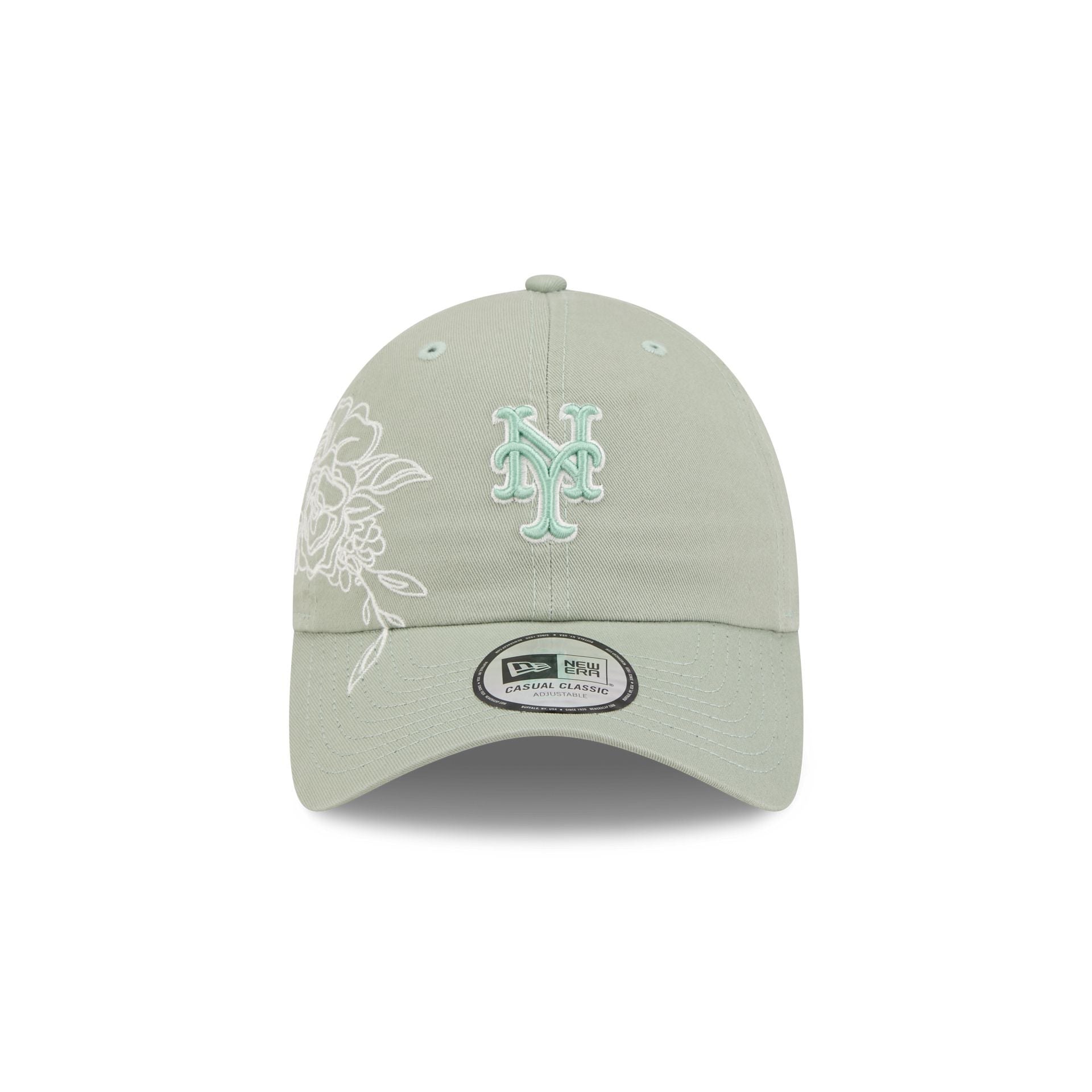 Alternative view of New York Mets Stitched Flowers Casual Classic Adjustable Hat