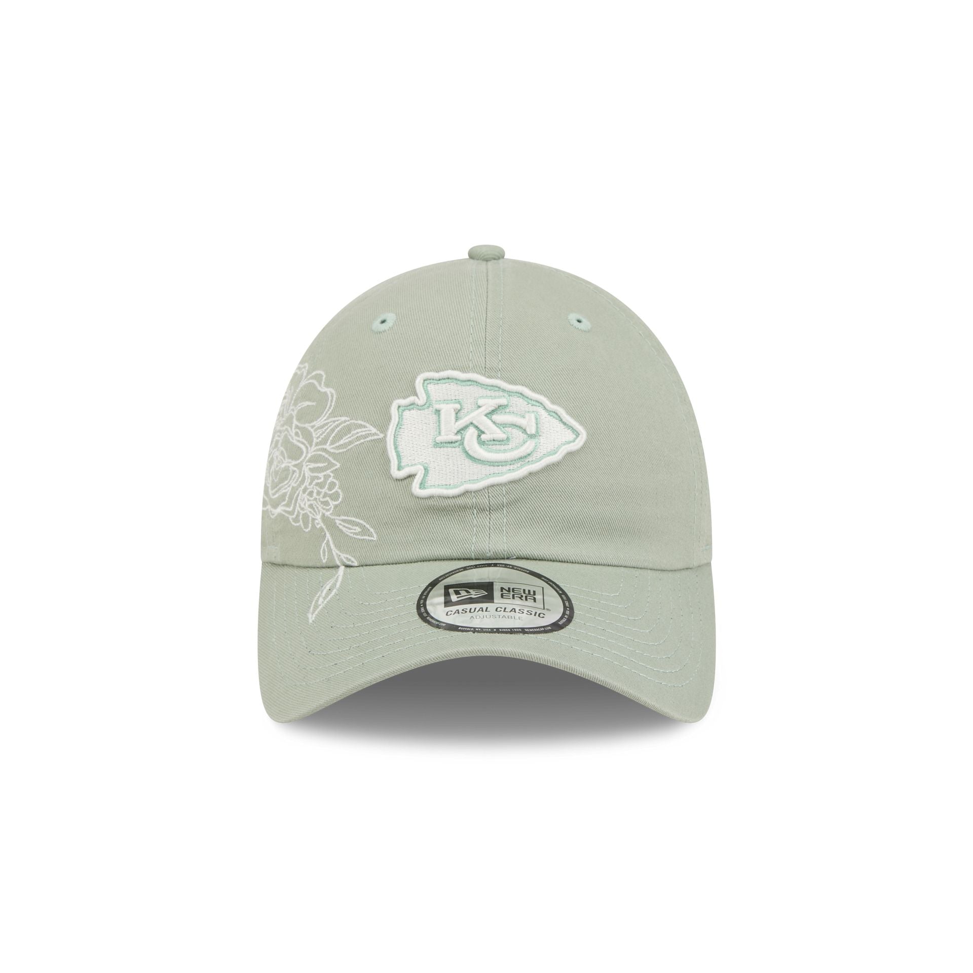 Alternative view of Kansas City Chiefs Stitched Flowers Casual Classic Adjustable Hat