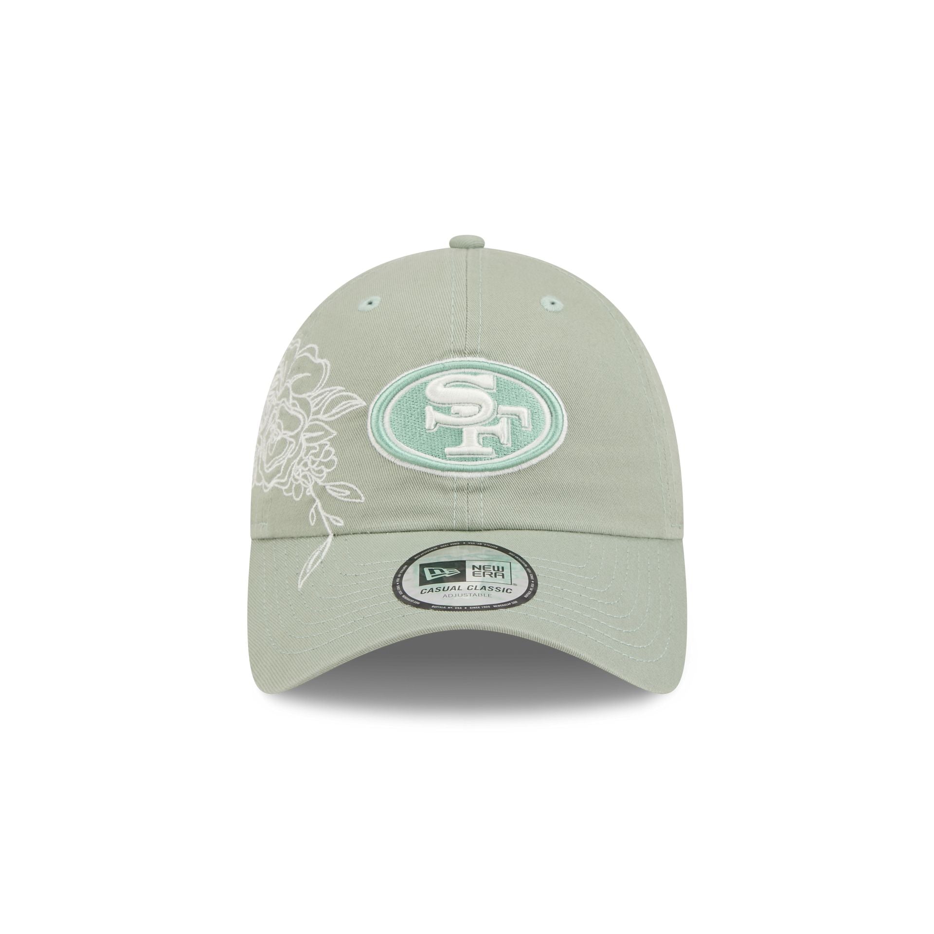 Alternative view of San Francisco 49Ers Stitched Flowers Casual Classic Adjustable Hat